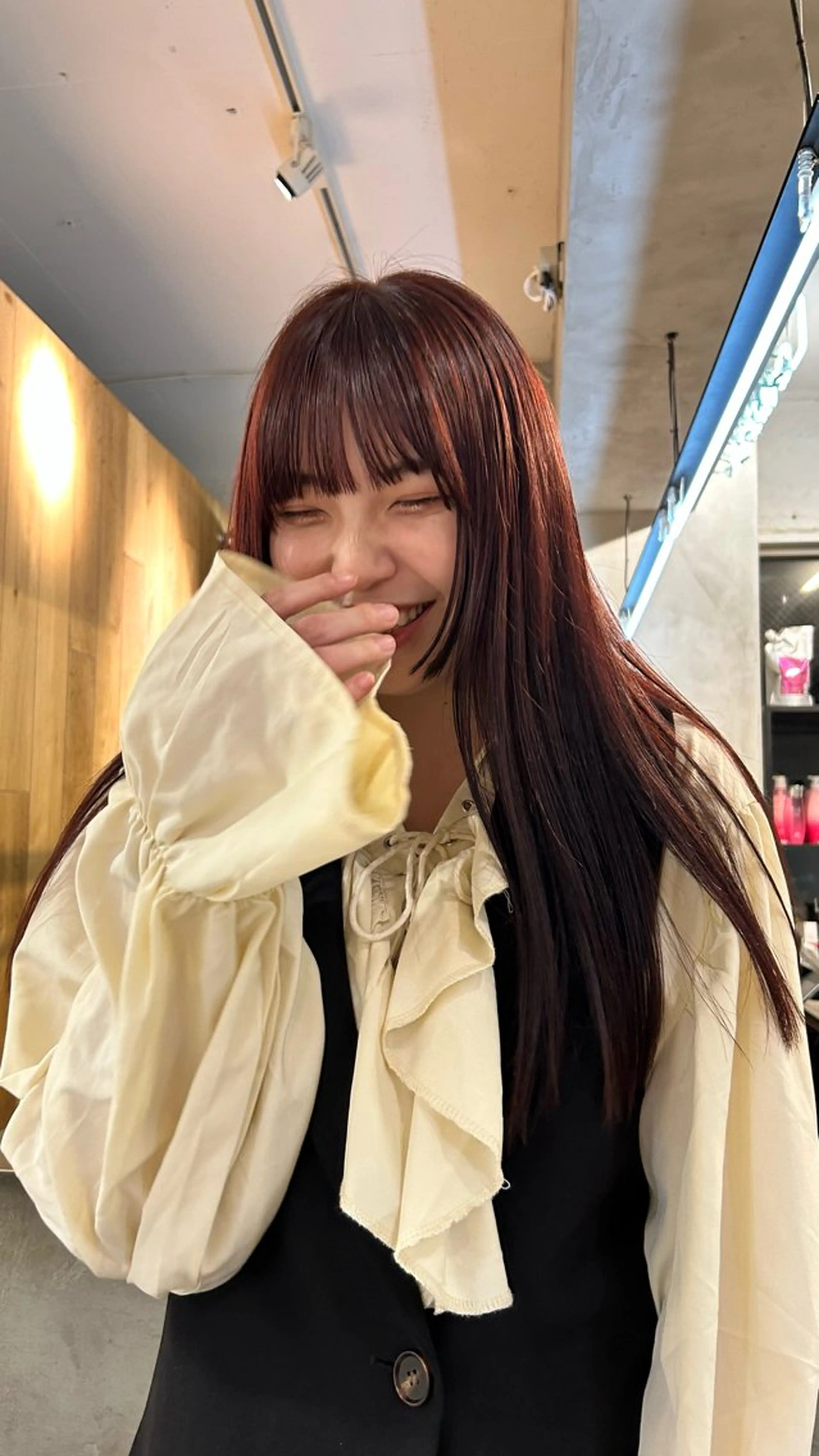 ロング カラー ヘアカラー じゅわっと暖色カラー 🍊Moemiのヘアスタイル