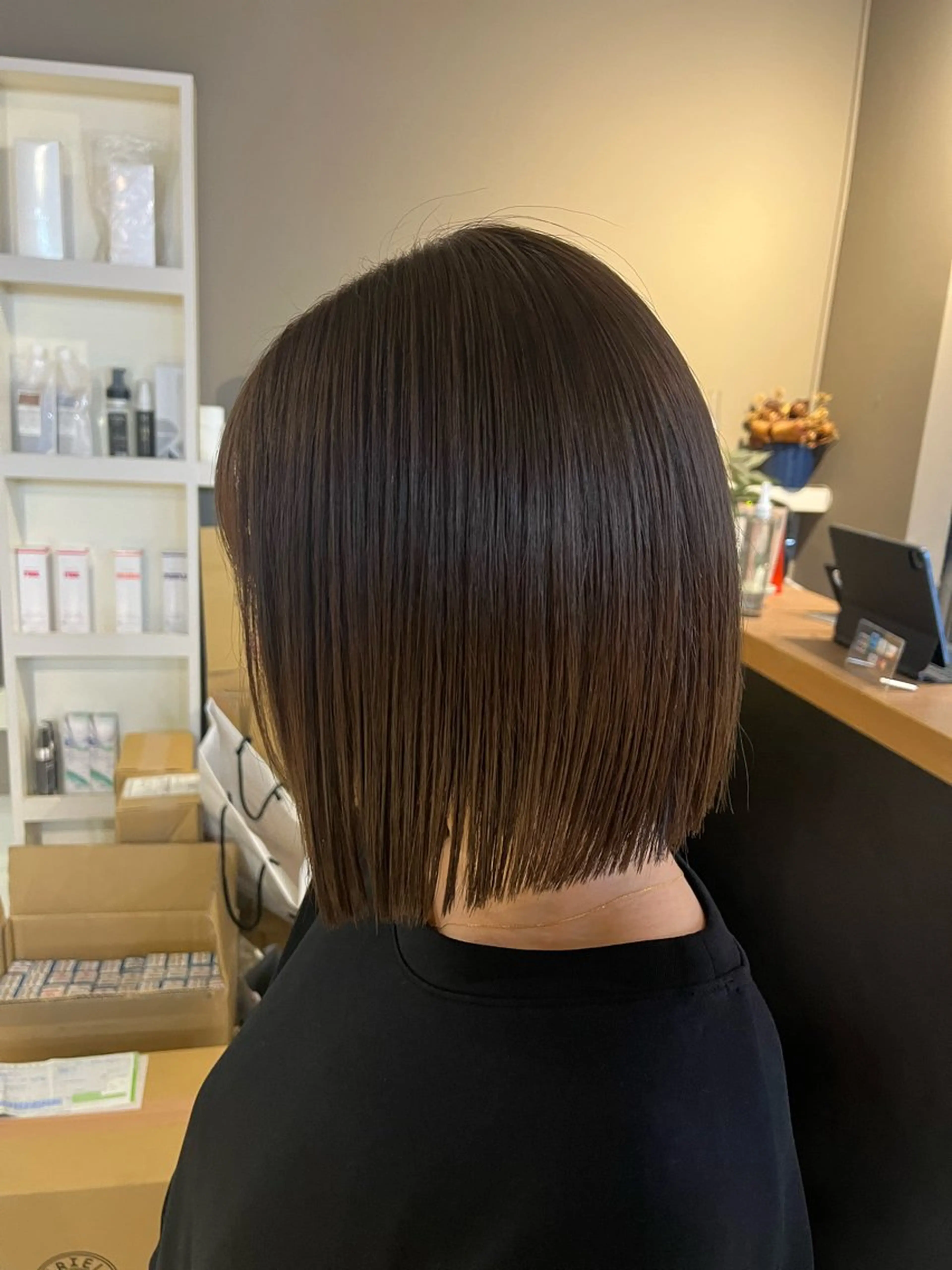 ショート カット トリートメント 透明感カラー🤎 ゆりのヘアスタイル