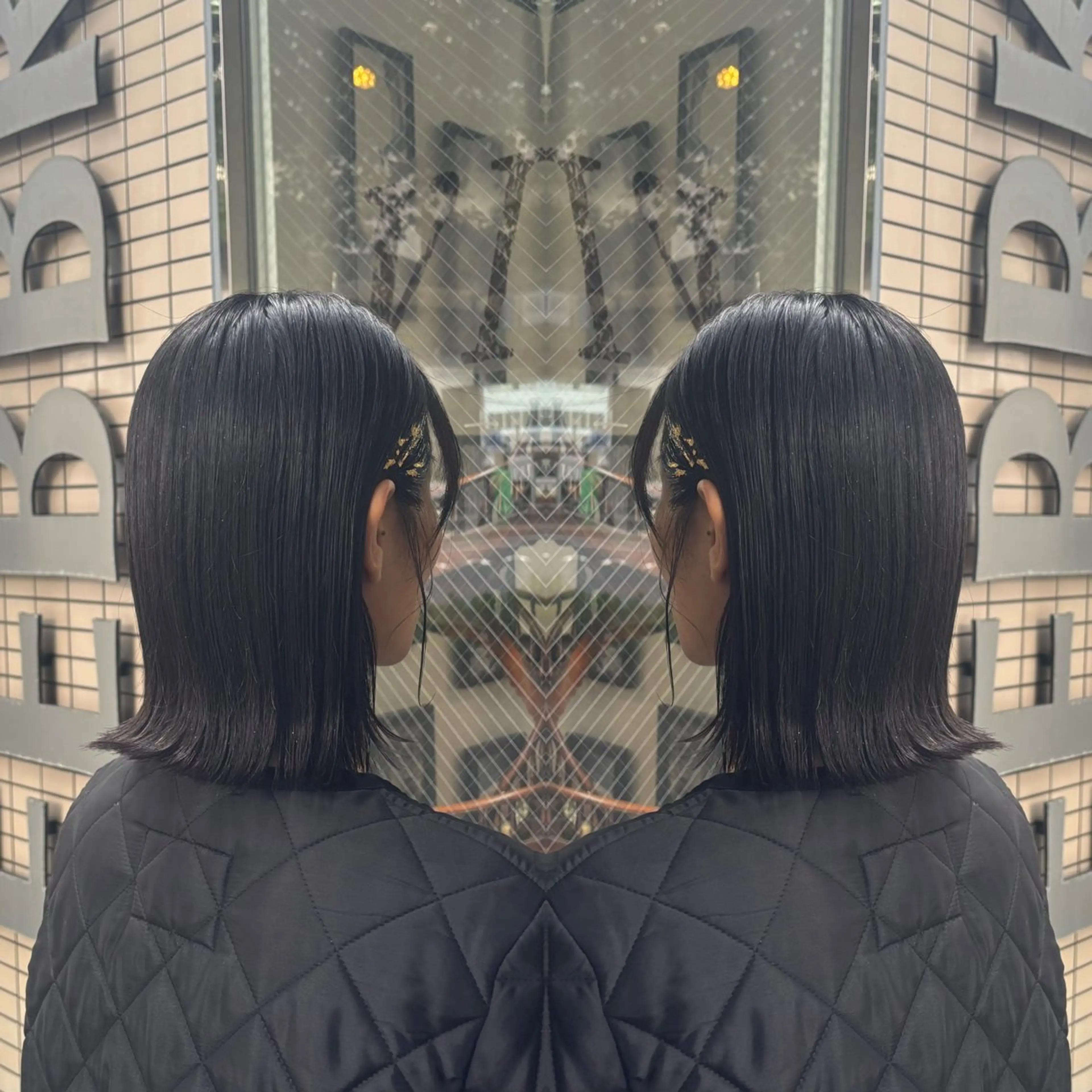 ショート ヘアアレンジ 💎ハイトーン/艶 カラー モエカ💎のヘアスタイル