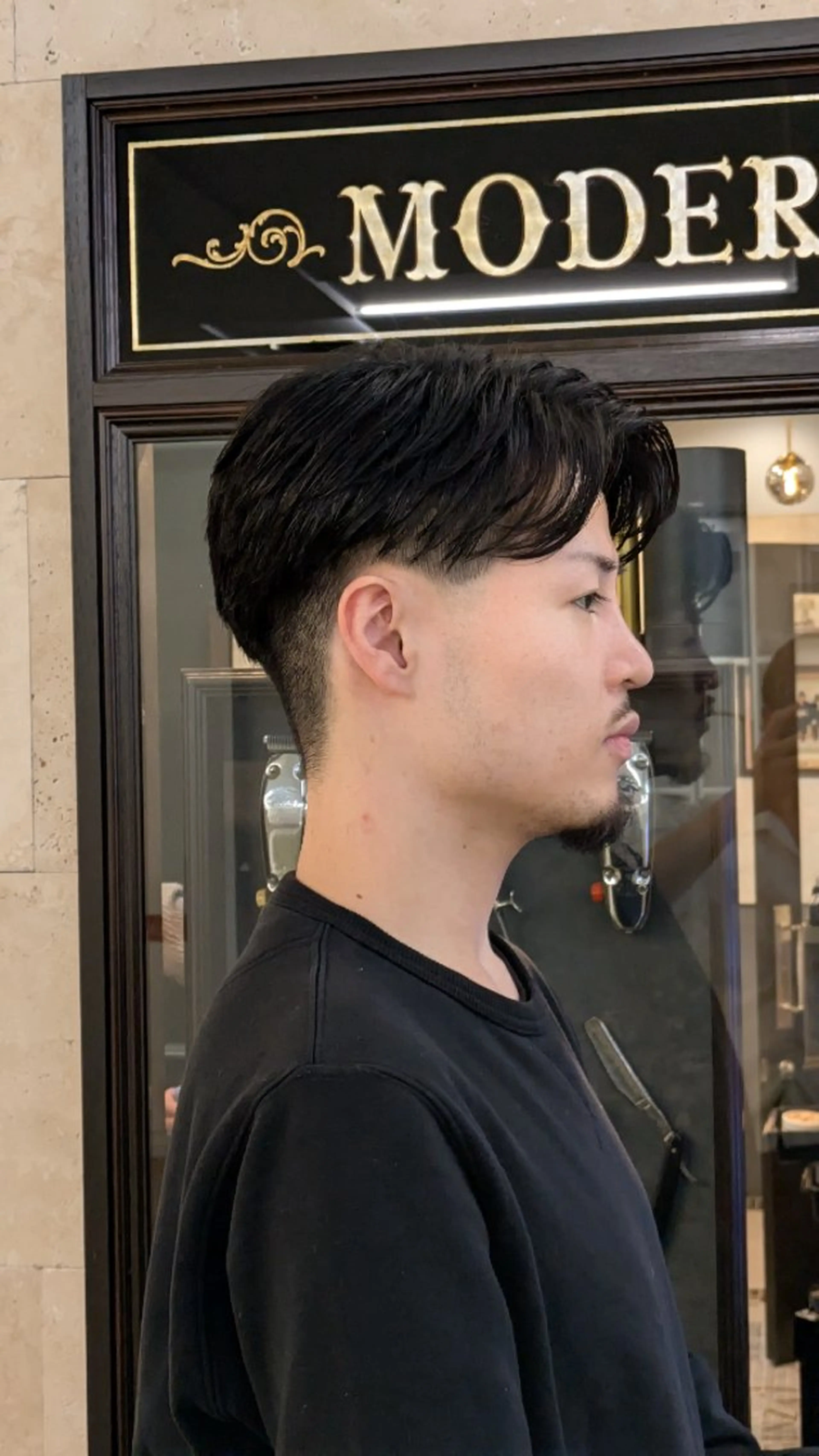 ミディアム 爰河 泰介のヘアスタイル