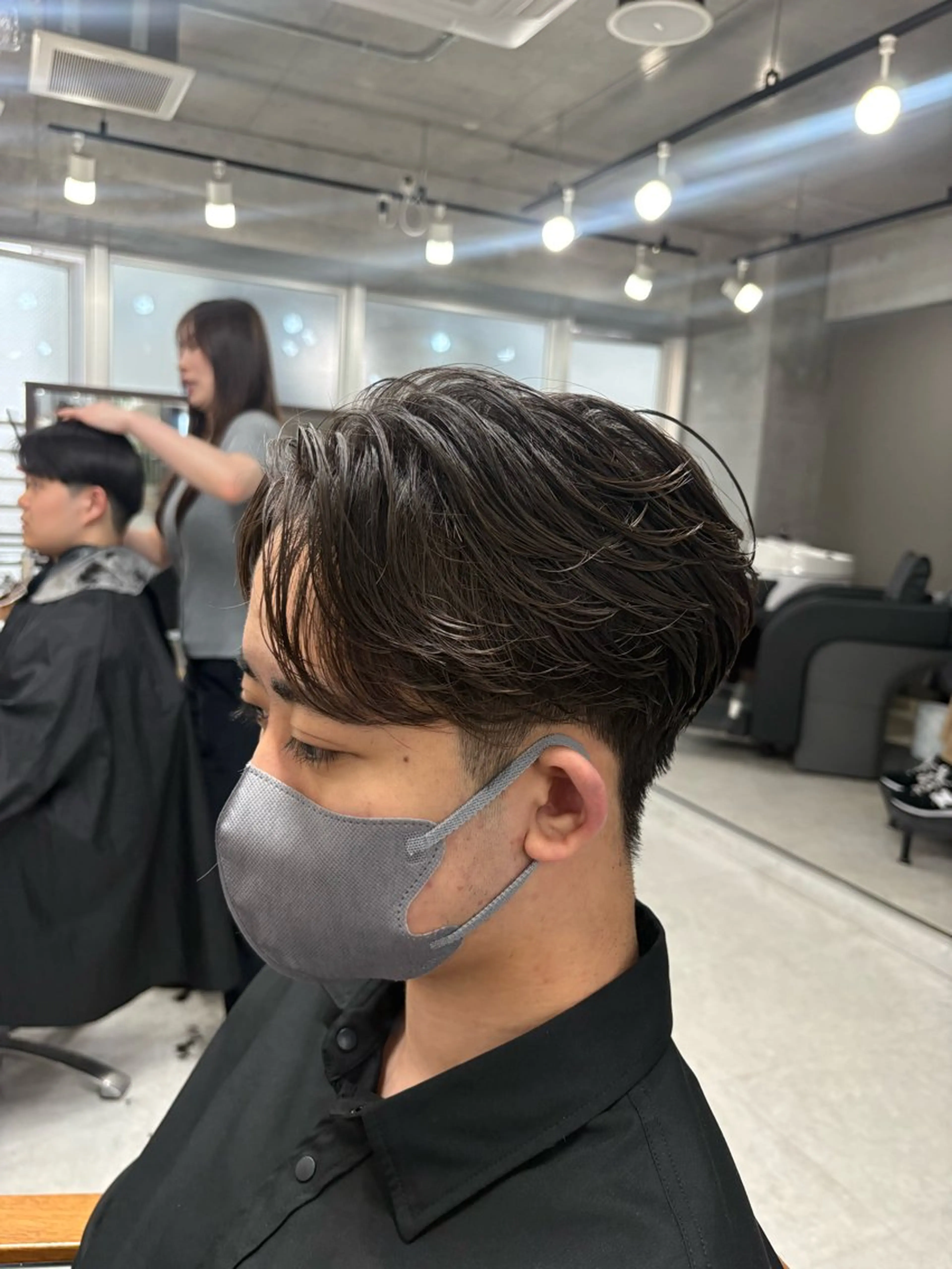 パーマ メンズ フェザーパーマ メンズパーマ メンズパーマ特化 園田　楓莉のヘアスタイル