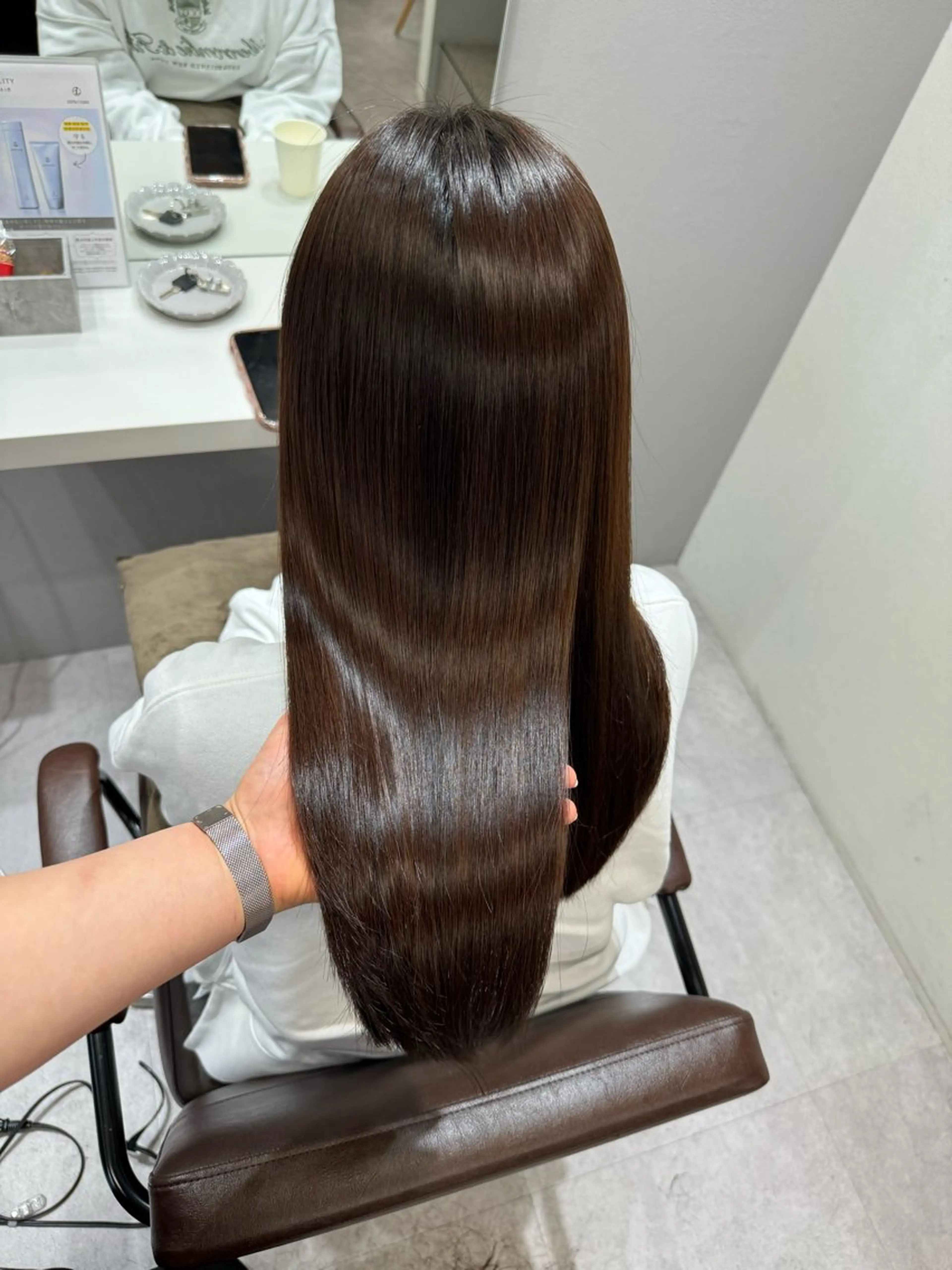 セミロング 縮毛矯正 髪質改善/縮毛矯正 /青山　早希🐾のヘアスタイル