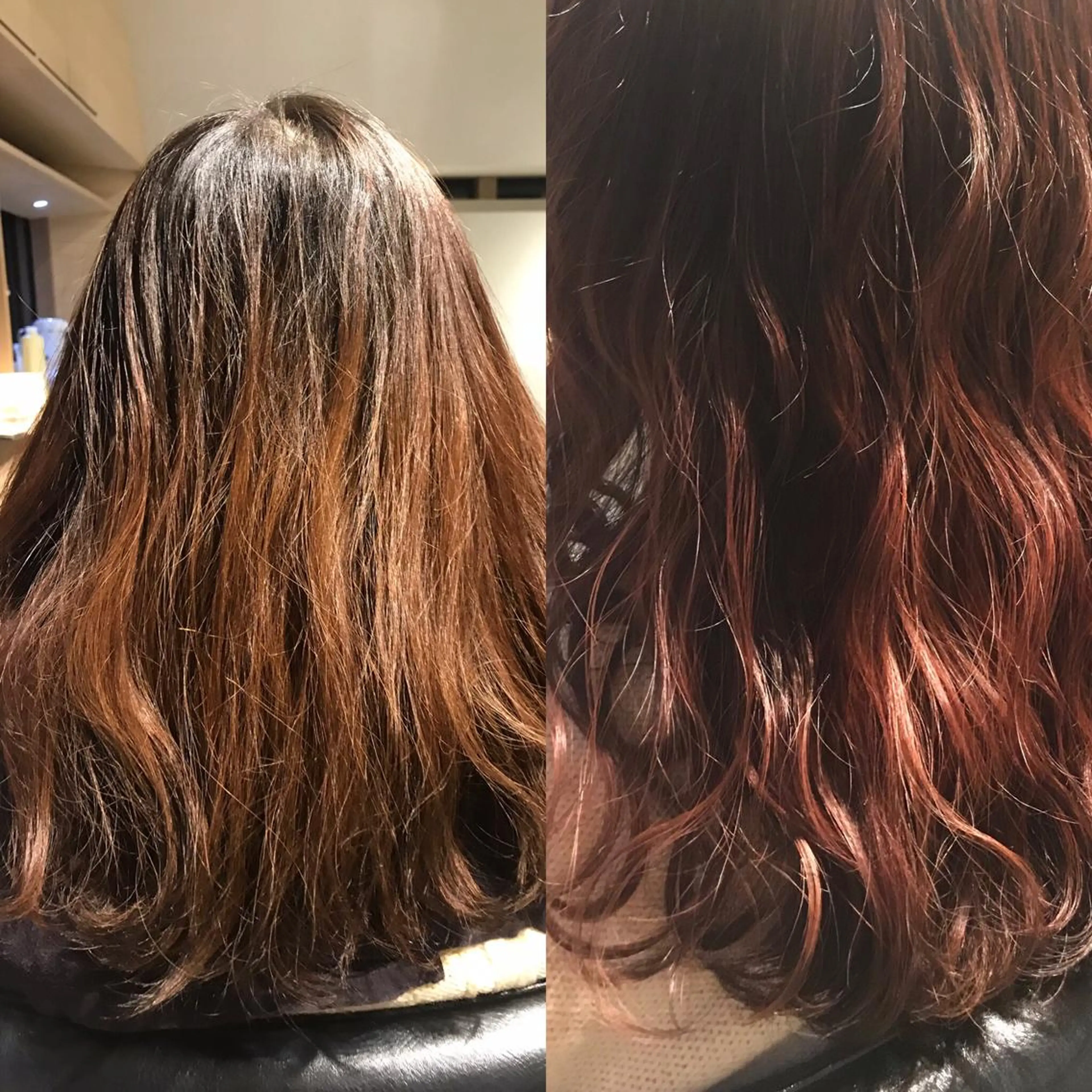 ミディアム カラー ピンクカラー レッドカラー Sachiko ❤︎‬Pressのヘアスタイル