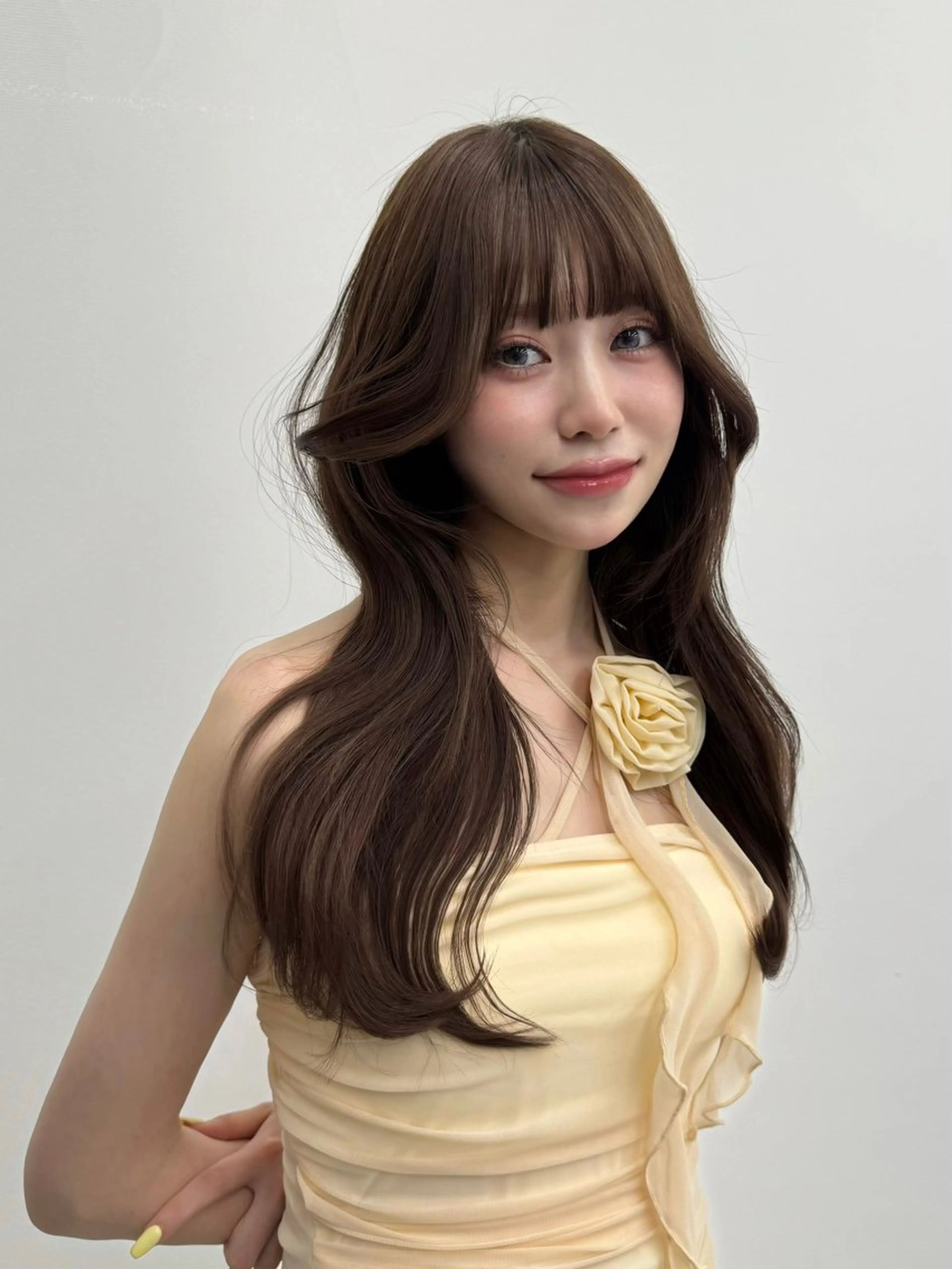 ロング 韓国ヘア🩶리나🤍 りぴのヘアスタイル