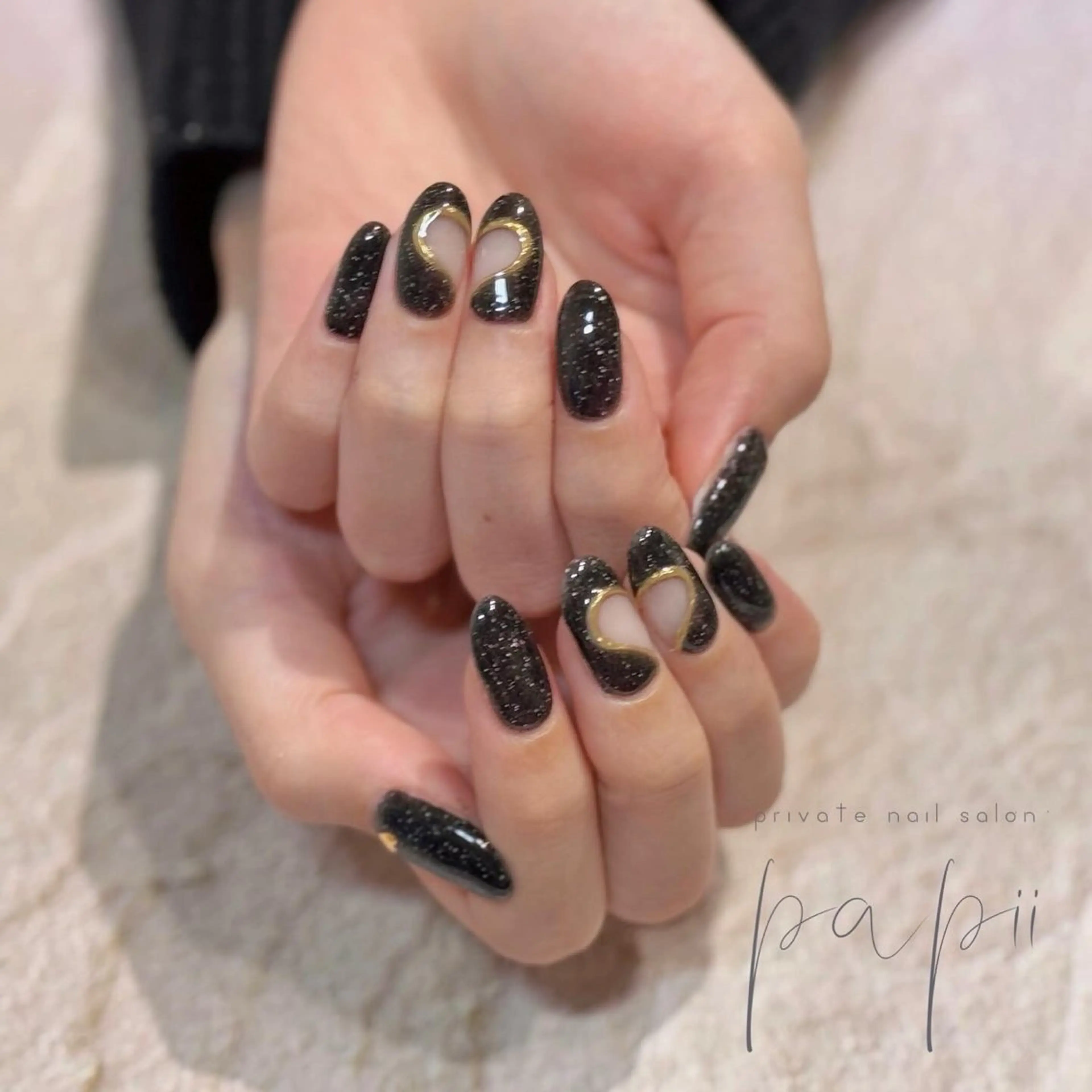 ネイル シンプルネイル ハンドネイル papii☆ kurodaのネイルデザイン