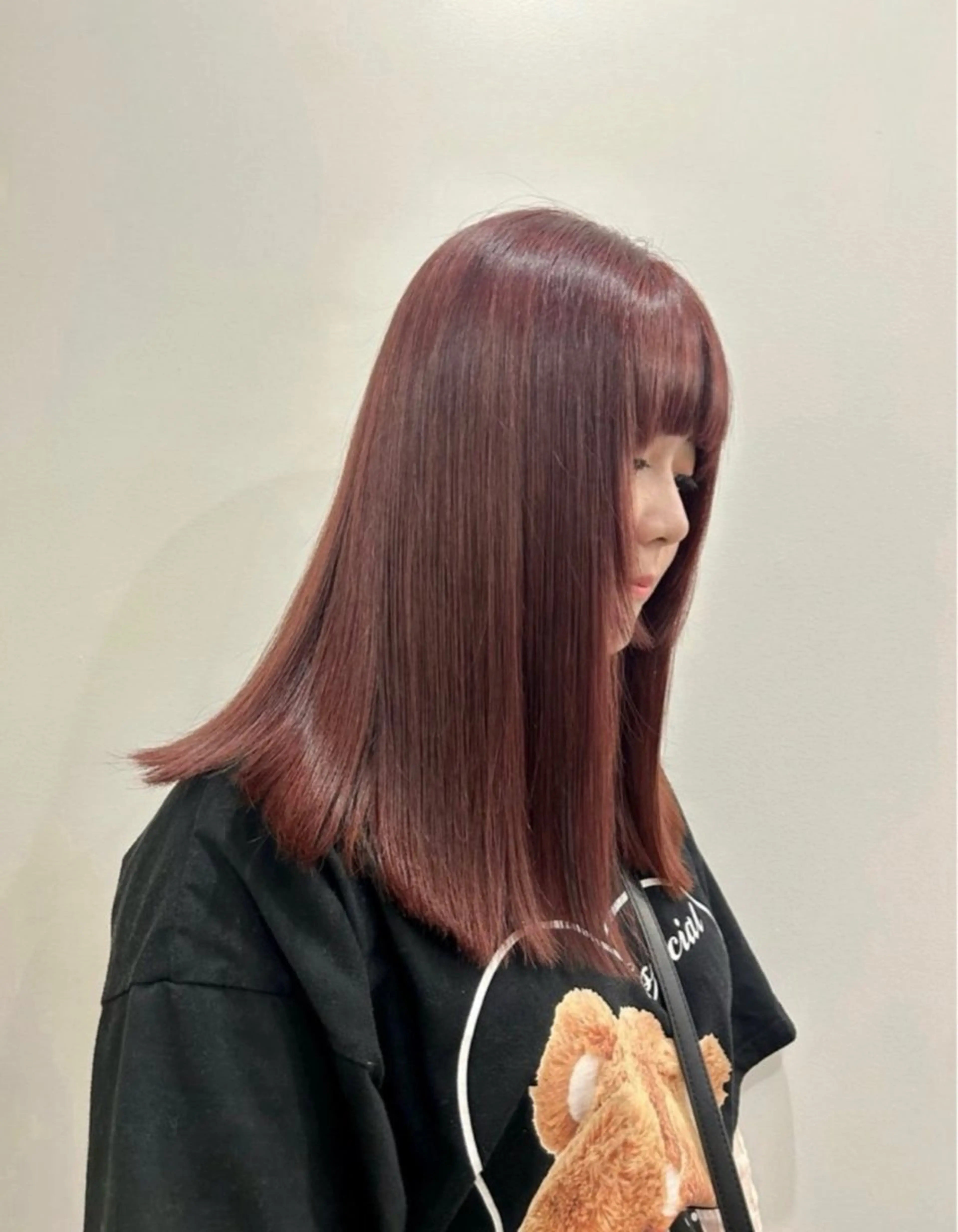 セミロング ヘアカラー hair&eye🎀 /momoKaのヘアスタイル