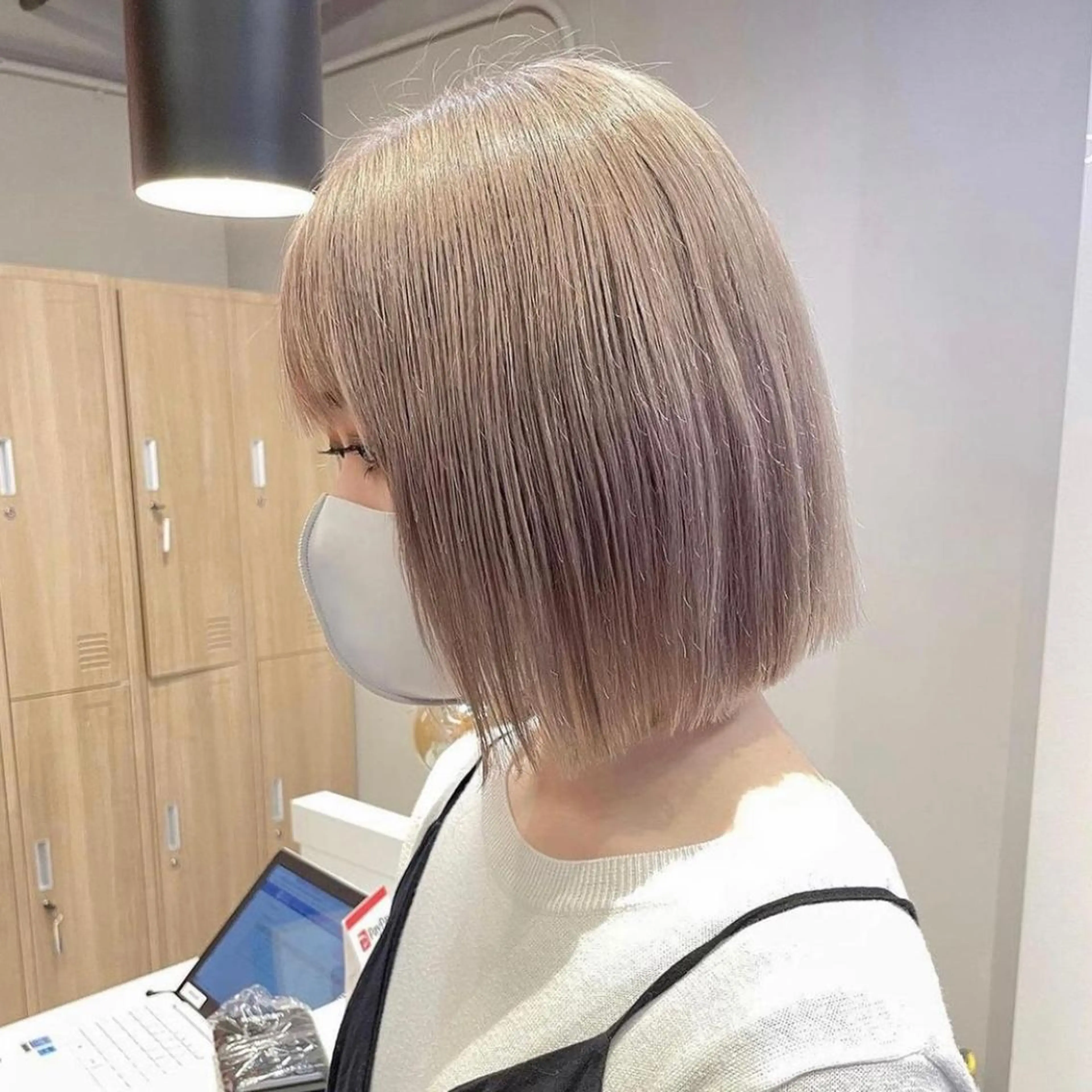 ミディアム ボブ ボブ/縮毛矯正 🌟梅田盛一🌟のヘアスタイル