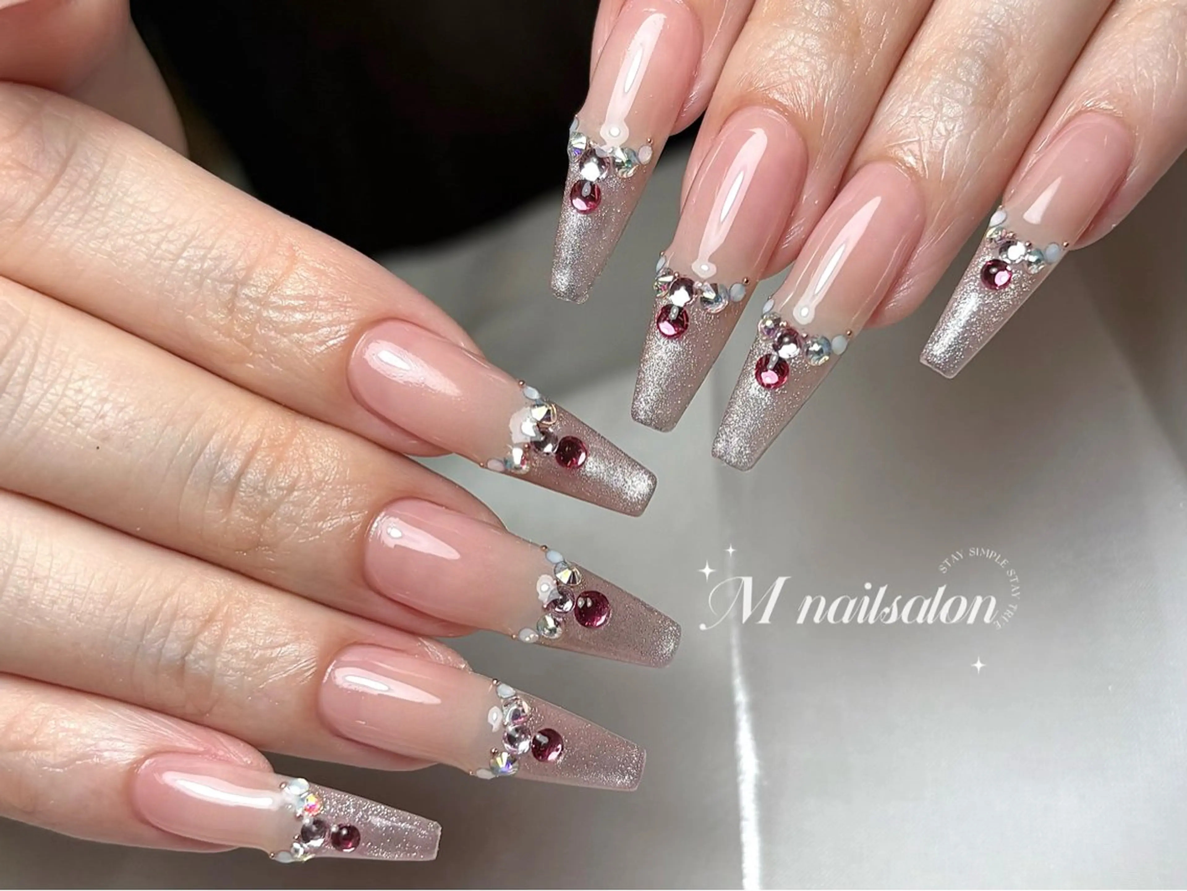 ネイル ハンドネイル M🌷nail 長さだし専門店のネイルデザイン
