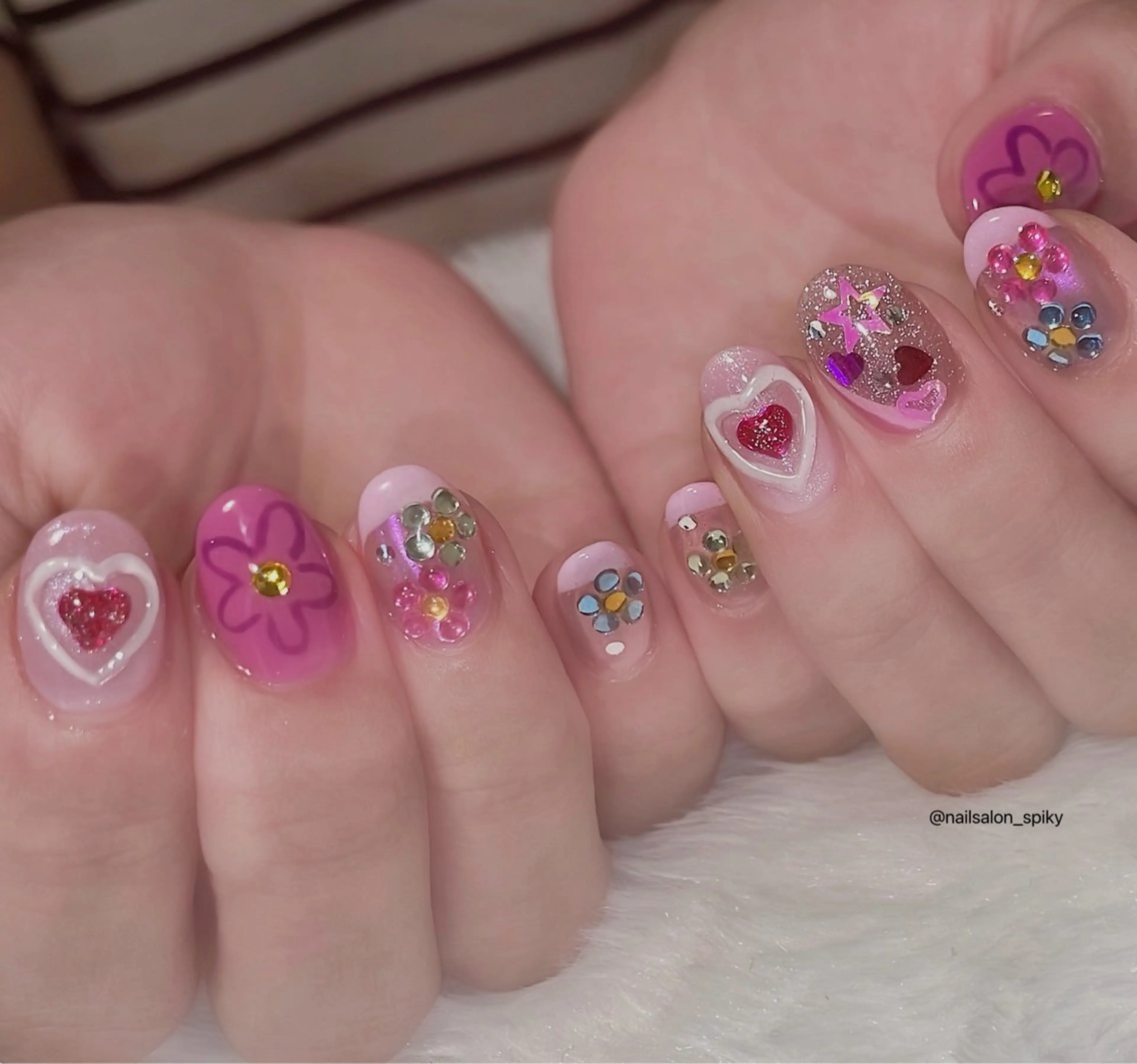 ネイル Spiky とうげ ふうかのネイルデザイン