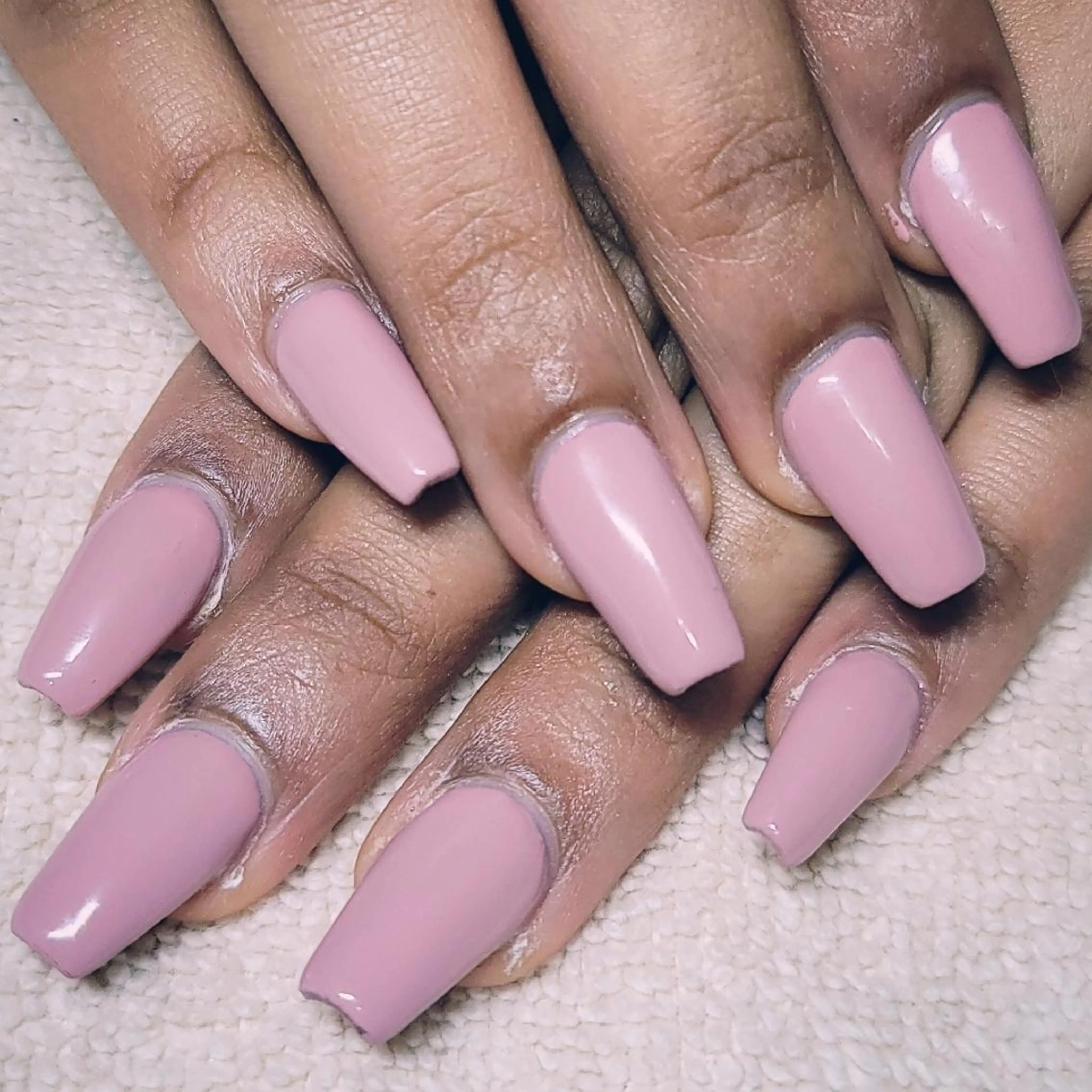 ネイル ワンカラーネイル ピンク ハンドネイル よしだ ひろきのネイルデザイン