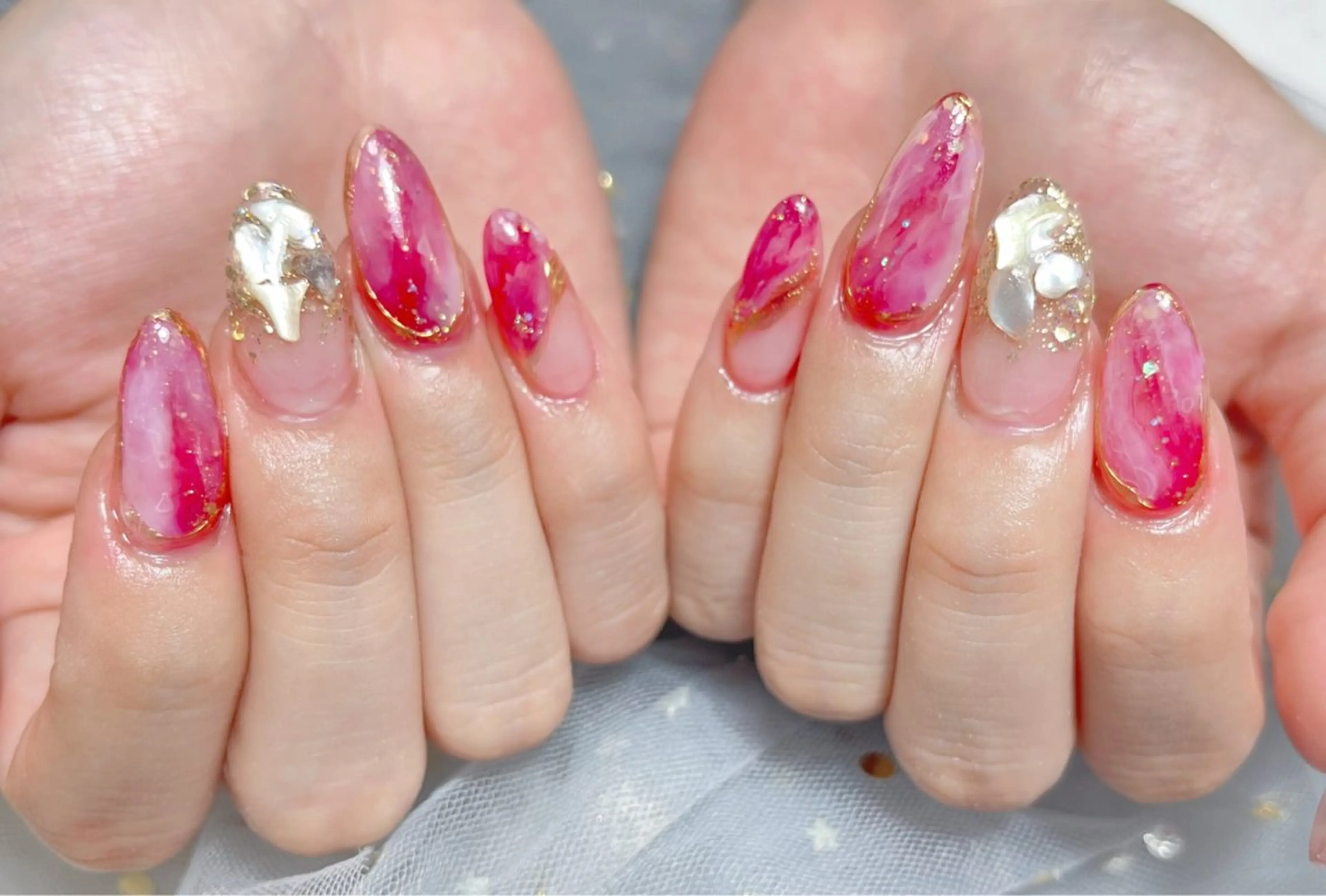 ネイル ハンドネイル 🎀ネイルサロン エクラYUI🎀のネイルデザイン