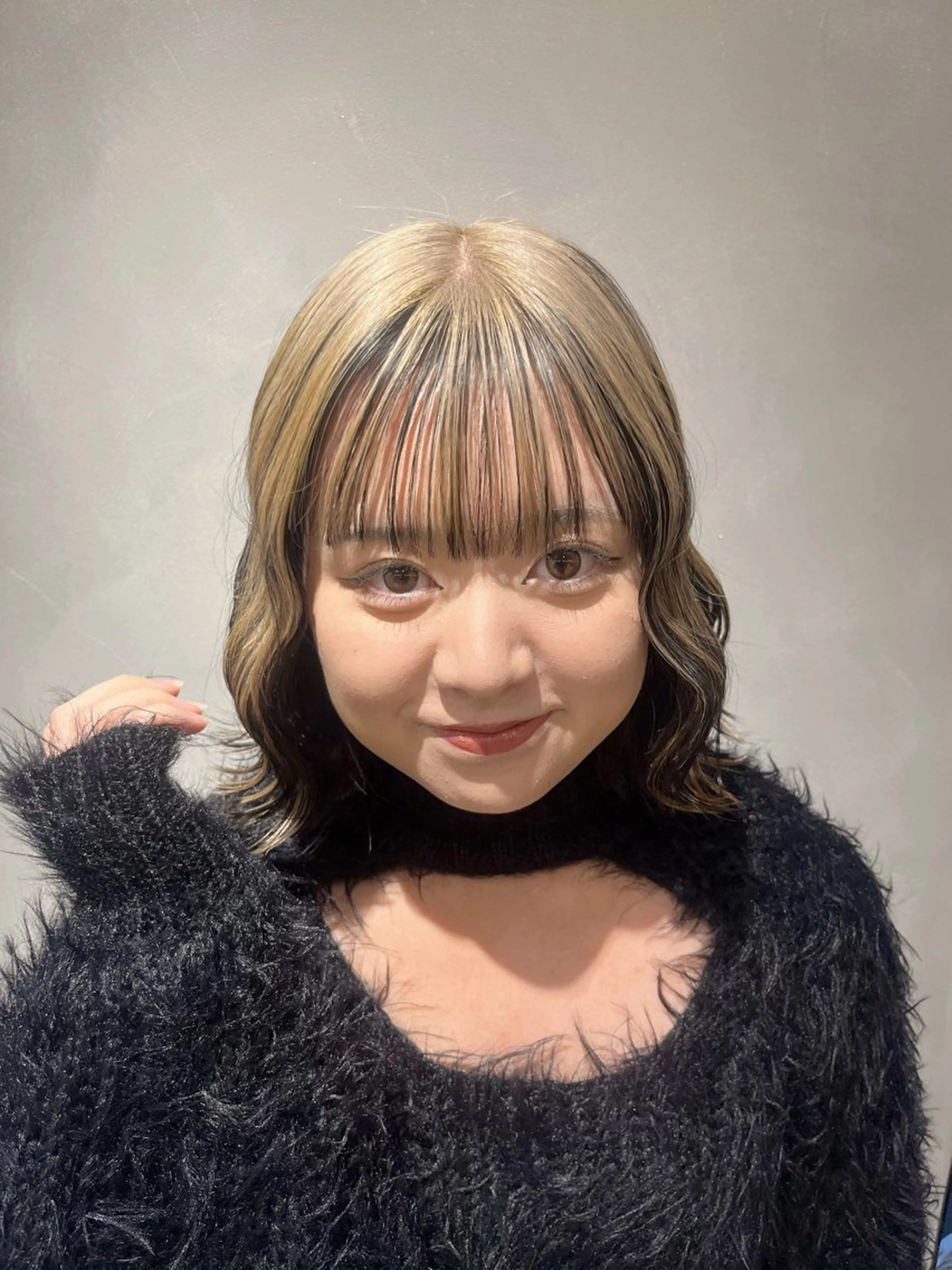 ミディアム HINA/栄/ボブ/ ボブパーマ/インナーのヘアスタイル