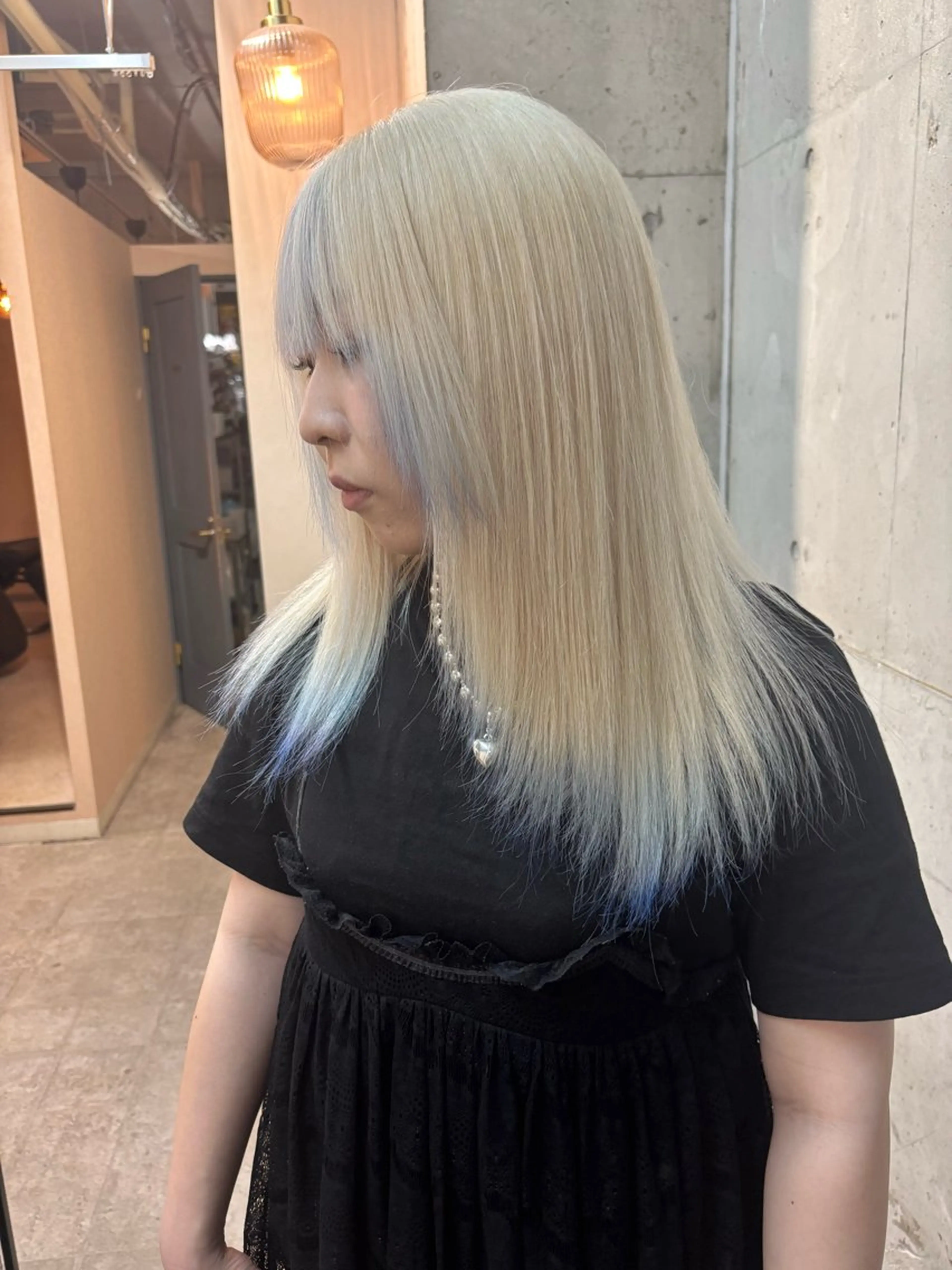 ロング カラー ブロンド ブルーカラー ヘアカラー SHOTO ハイトー ン/ブロンドカラーのヘアスタイル