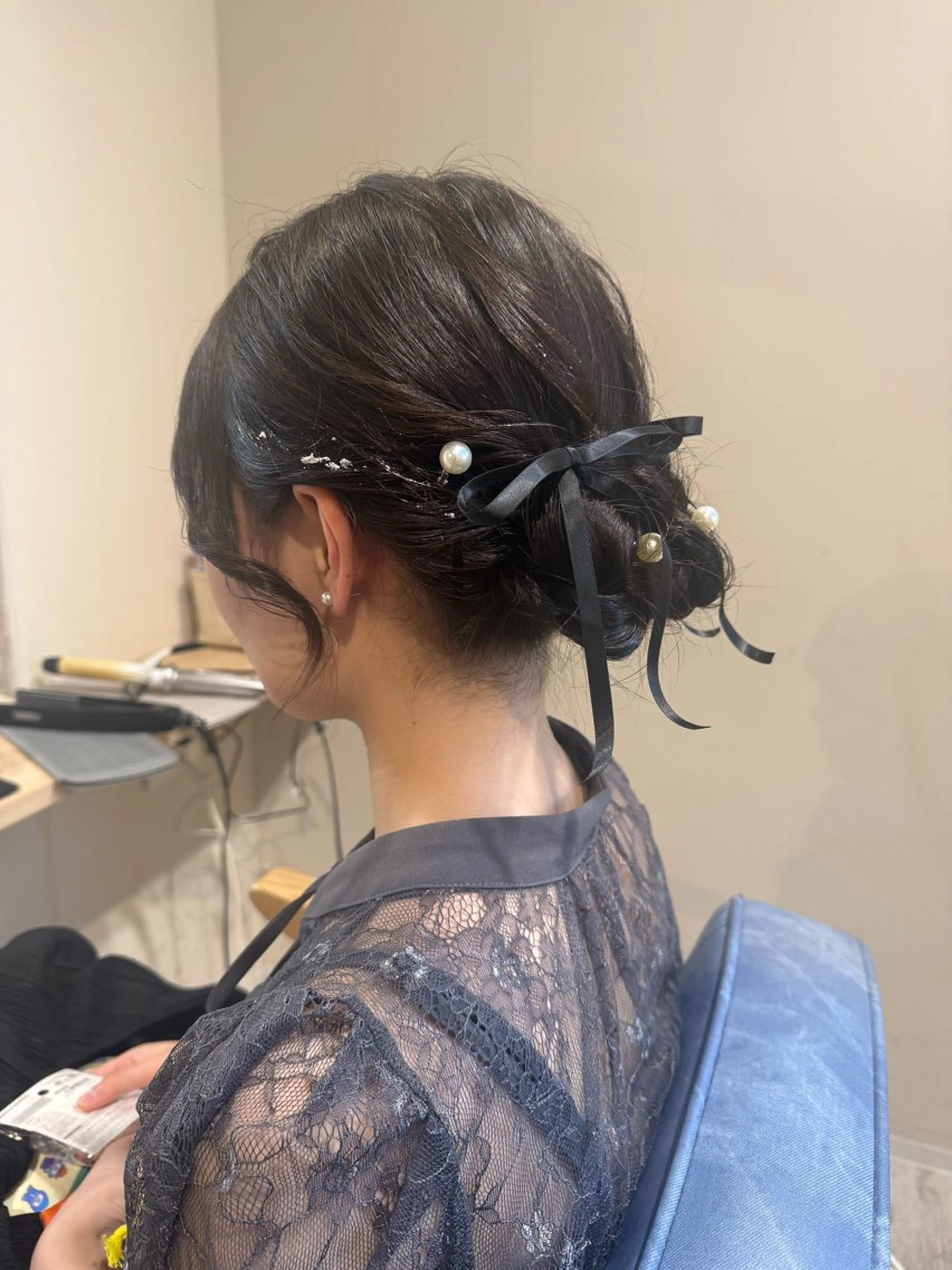 セミロング ヘアアレンジ ヘアセット Connect Rumiのヘアスタイル