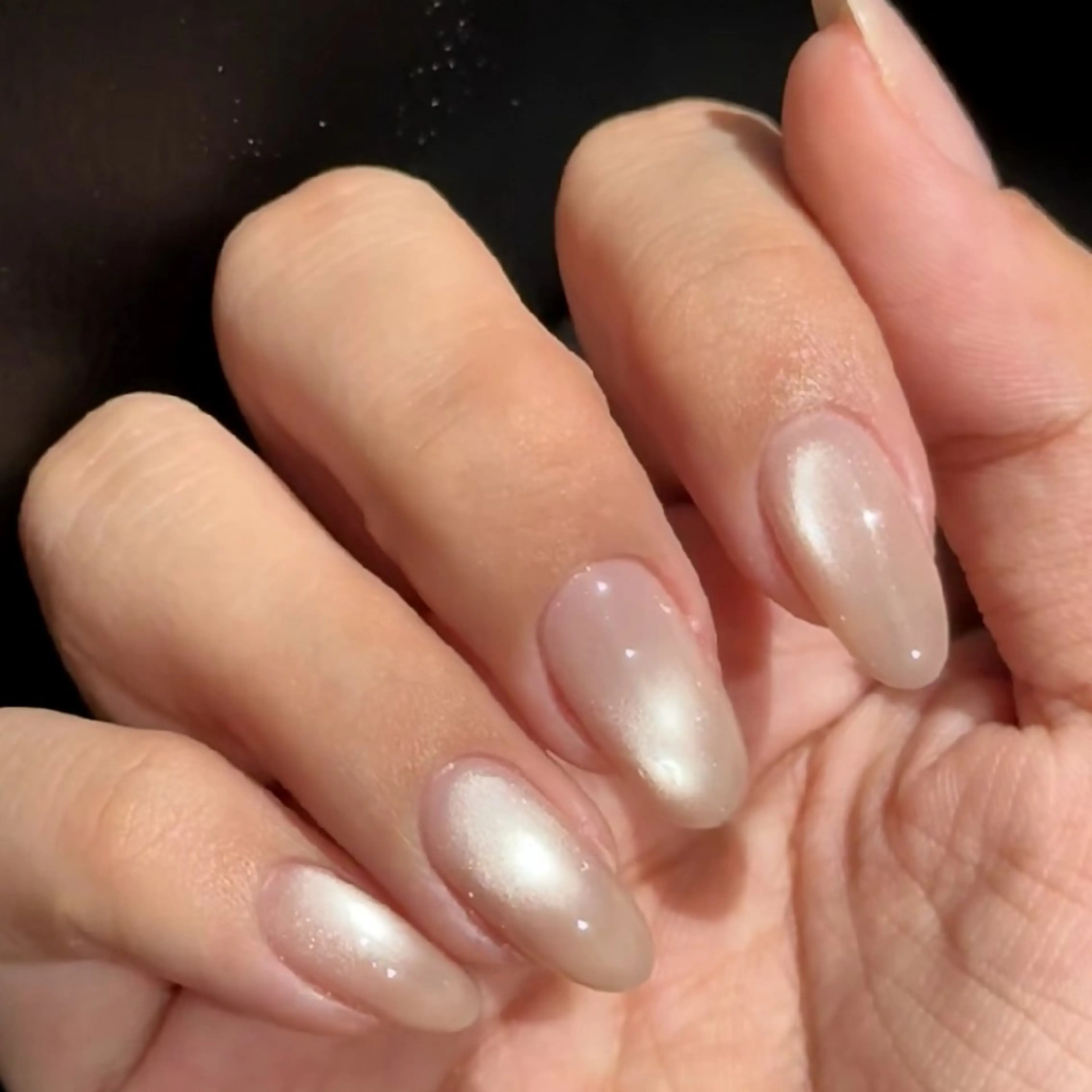 ネイル フレンチネイル ジェルネイル マグネットネイル マグネットフレンチ ニュアンスネイル ハンドネイル Lumière Nail 新大久保のネイルデザイン