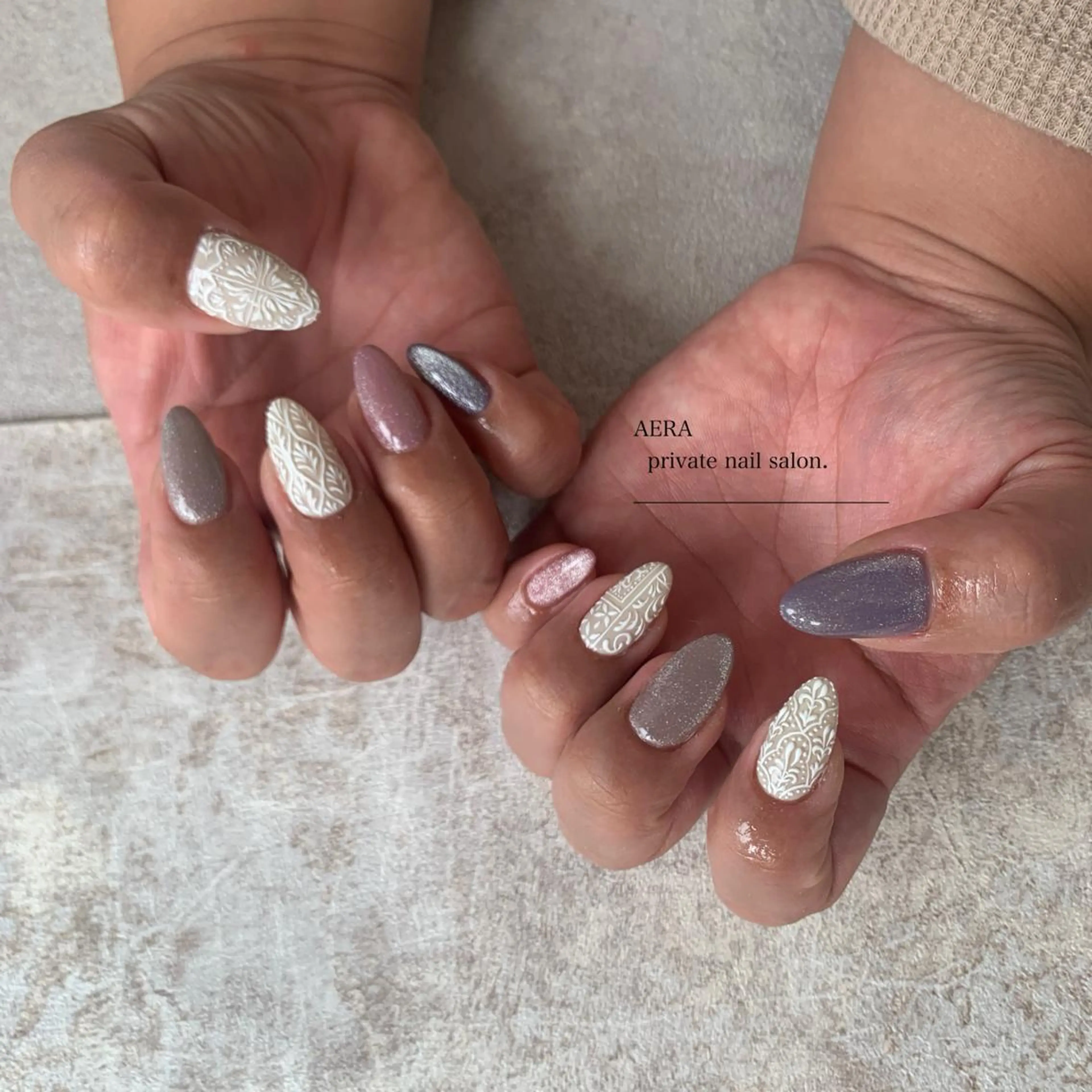 ネイル AERA nail shino🐱⸝꙳のネイルデザイン