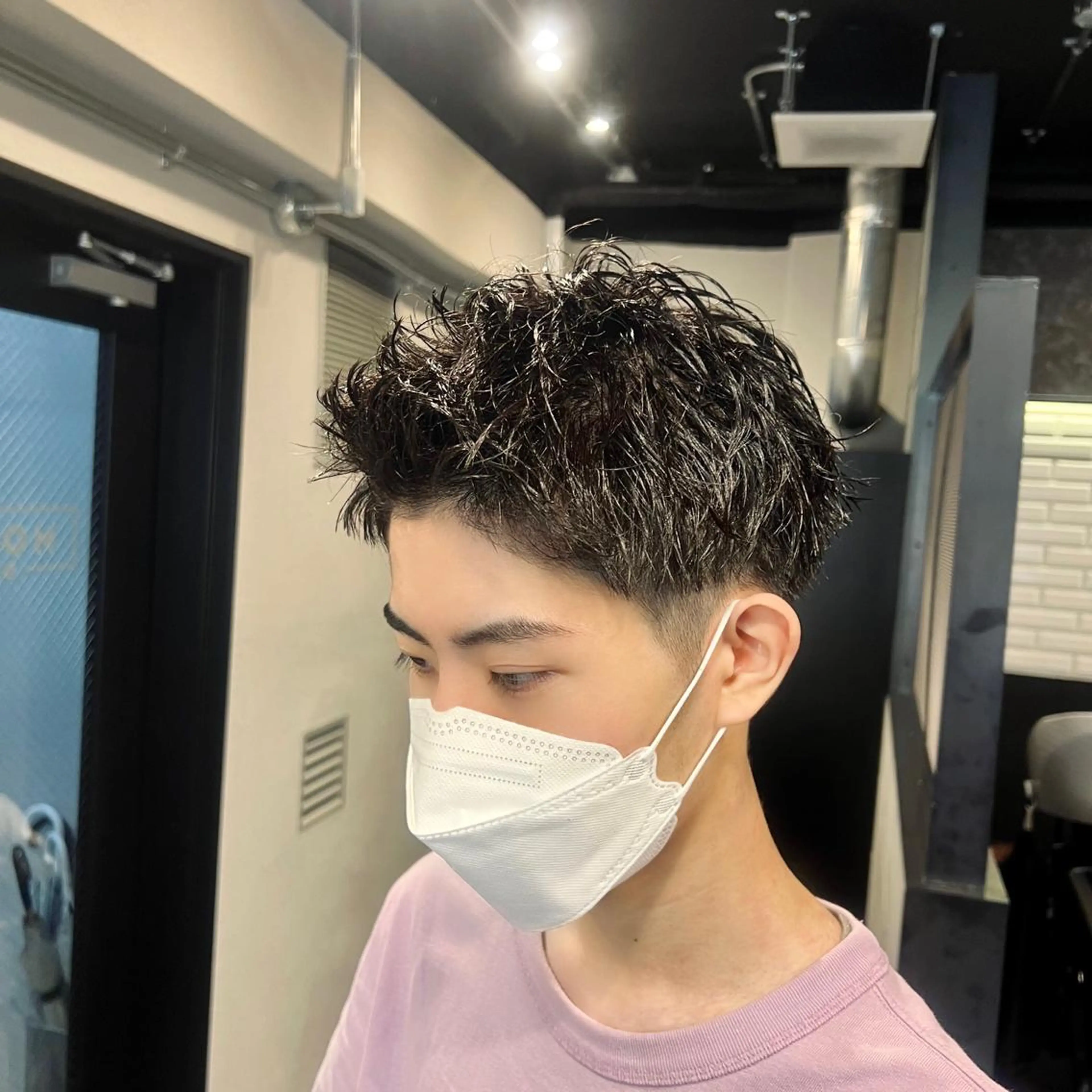 ショート カラー パーマ メンズ メンズ特化/パーマ/ メッシュ/竜成のヘアスタイル