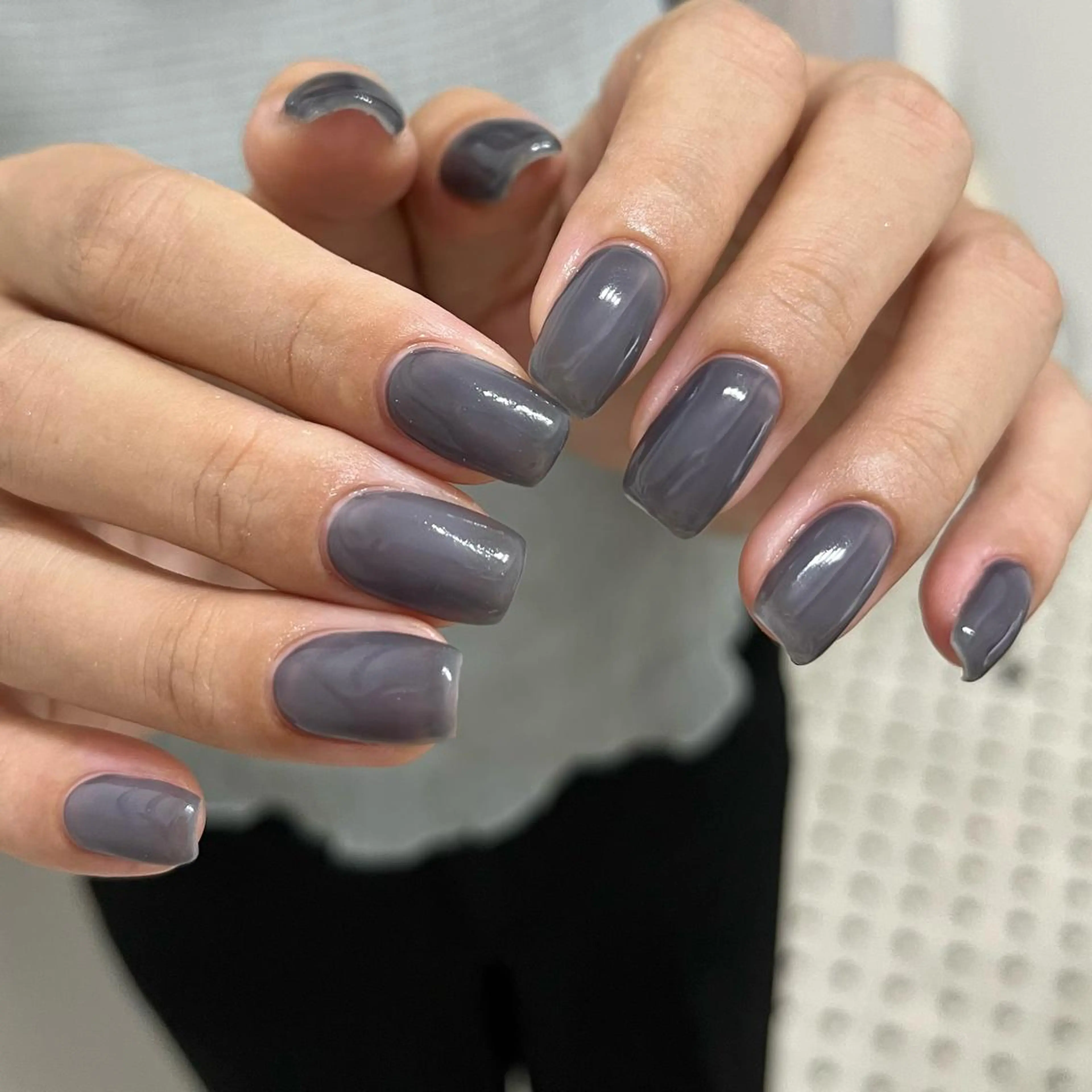 ネイル ブルー ハンドネイル vegh. nail／阿波座のネイルデザイン