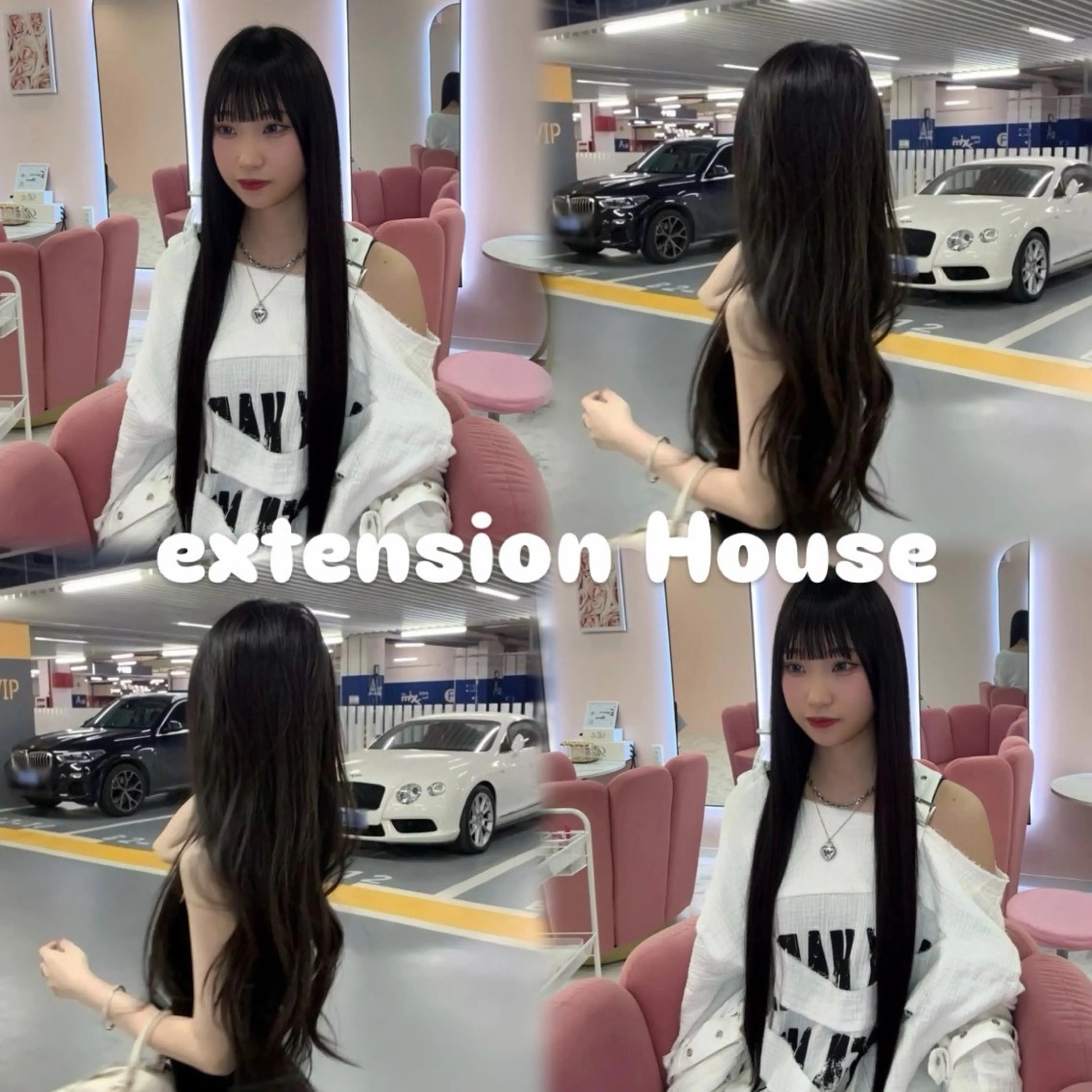 ロング カット エクステ シールエクステの女神 🍑Momo🍑のヘアスタイル