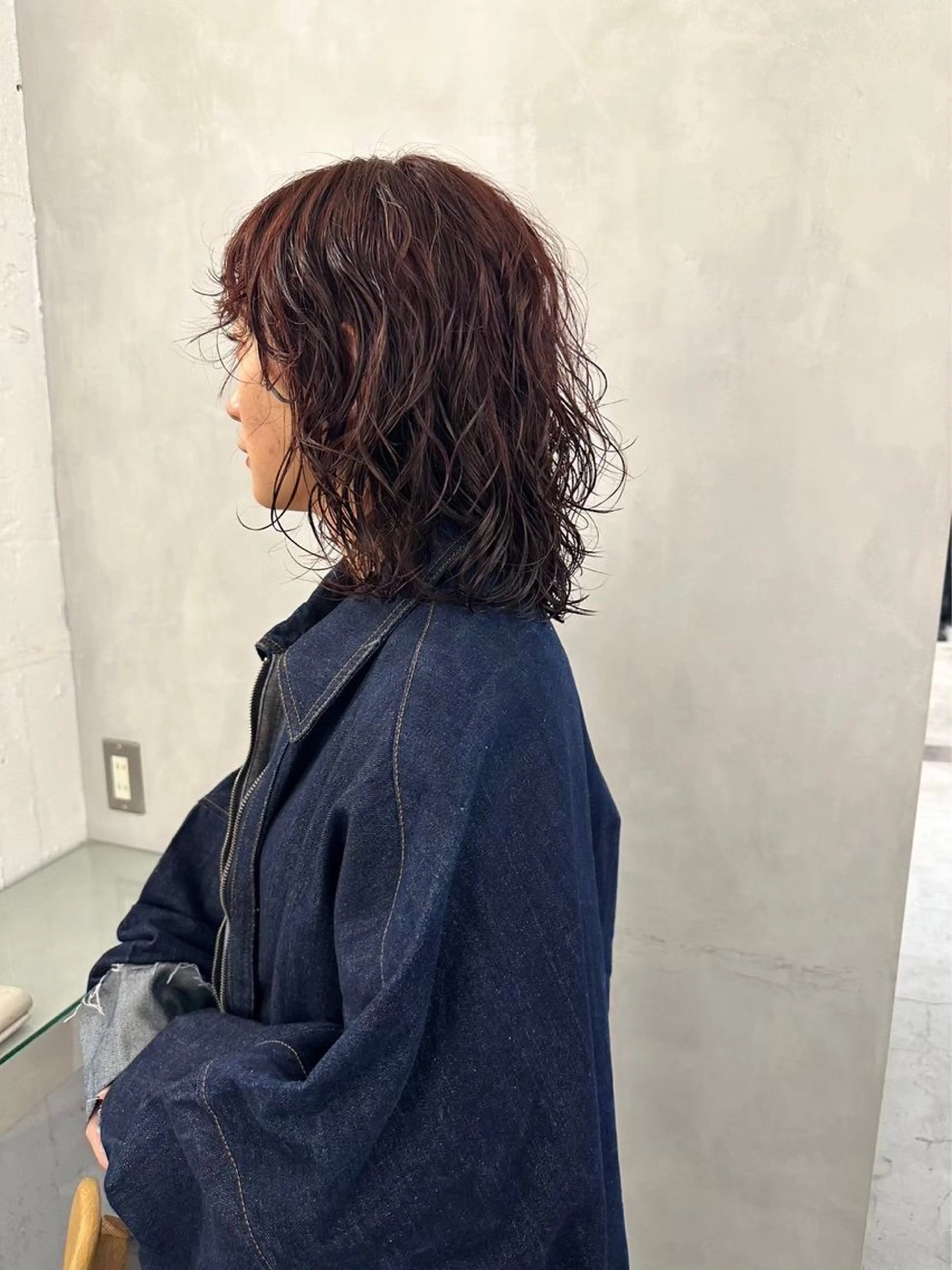 ミディアム ミディアムパーマ カット パーマ 丸みショートボブ Narumi✂︎のヘアスタイル