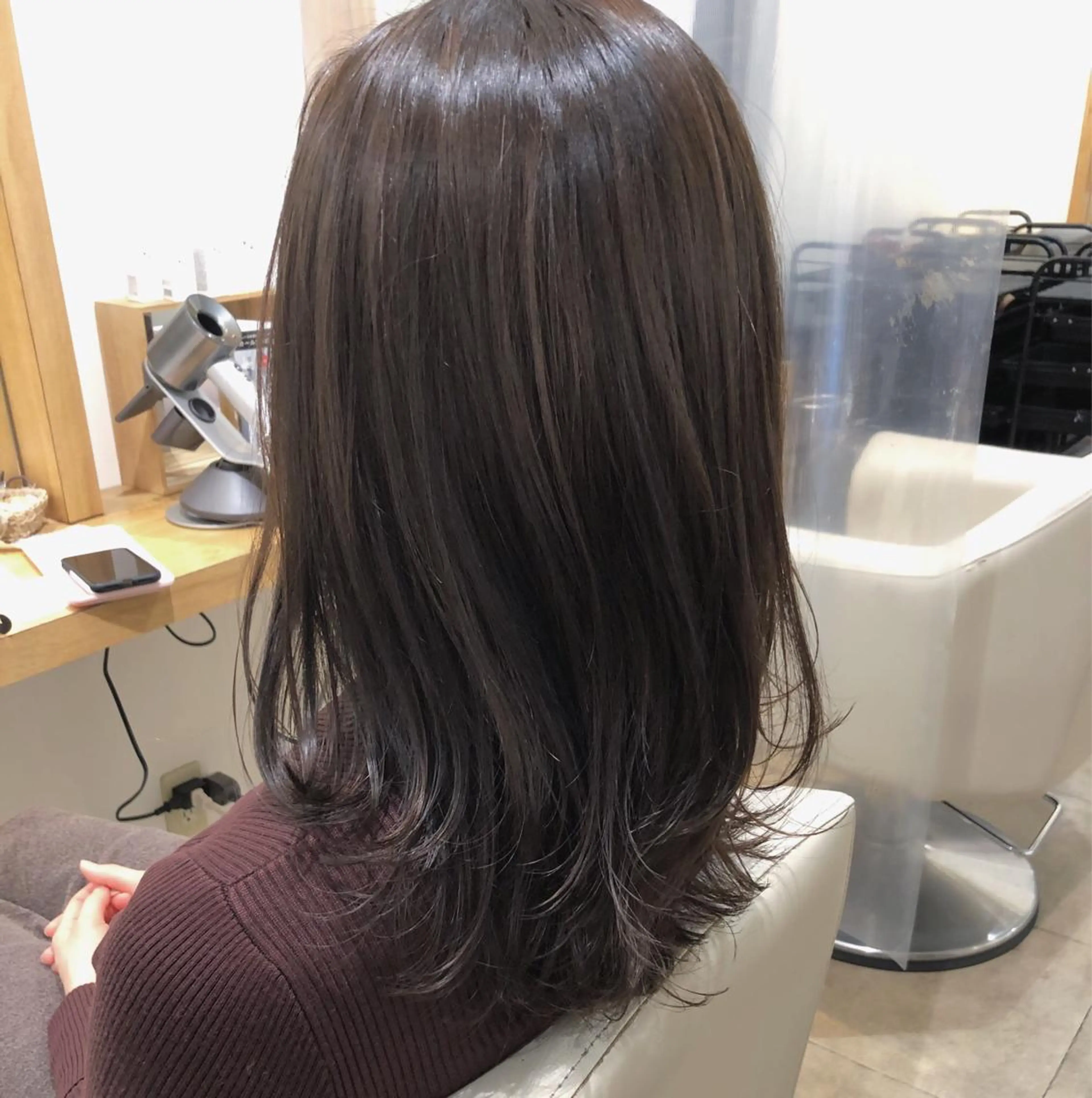 ミディアム カラー グレージュ 髪質改善とカラー特化 ✨Terraceのヘアスタイル