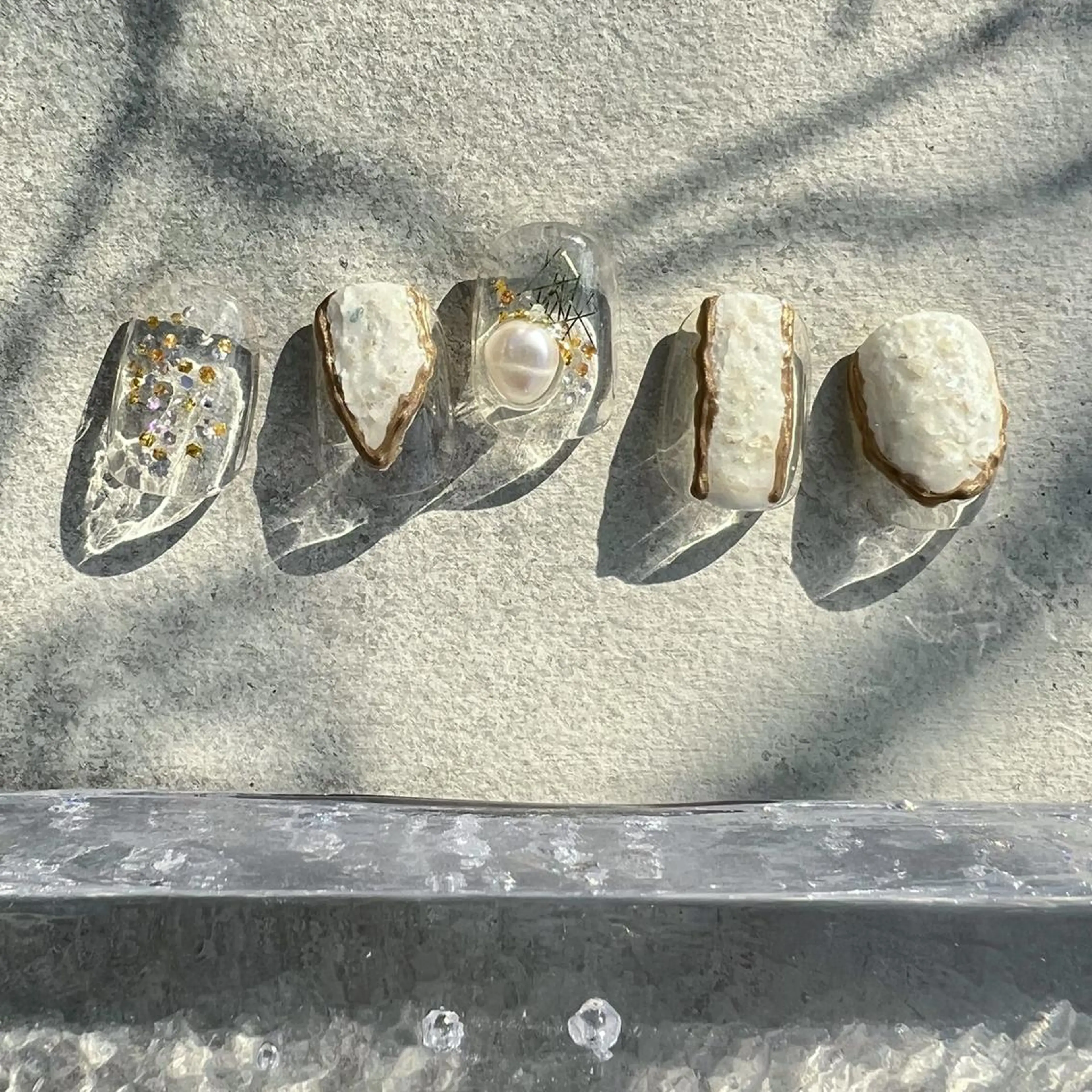 ネイル ニュアンスネイル ショートネイル gemickle nailのネイルデザイン