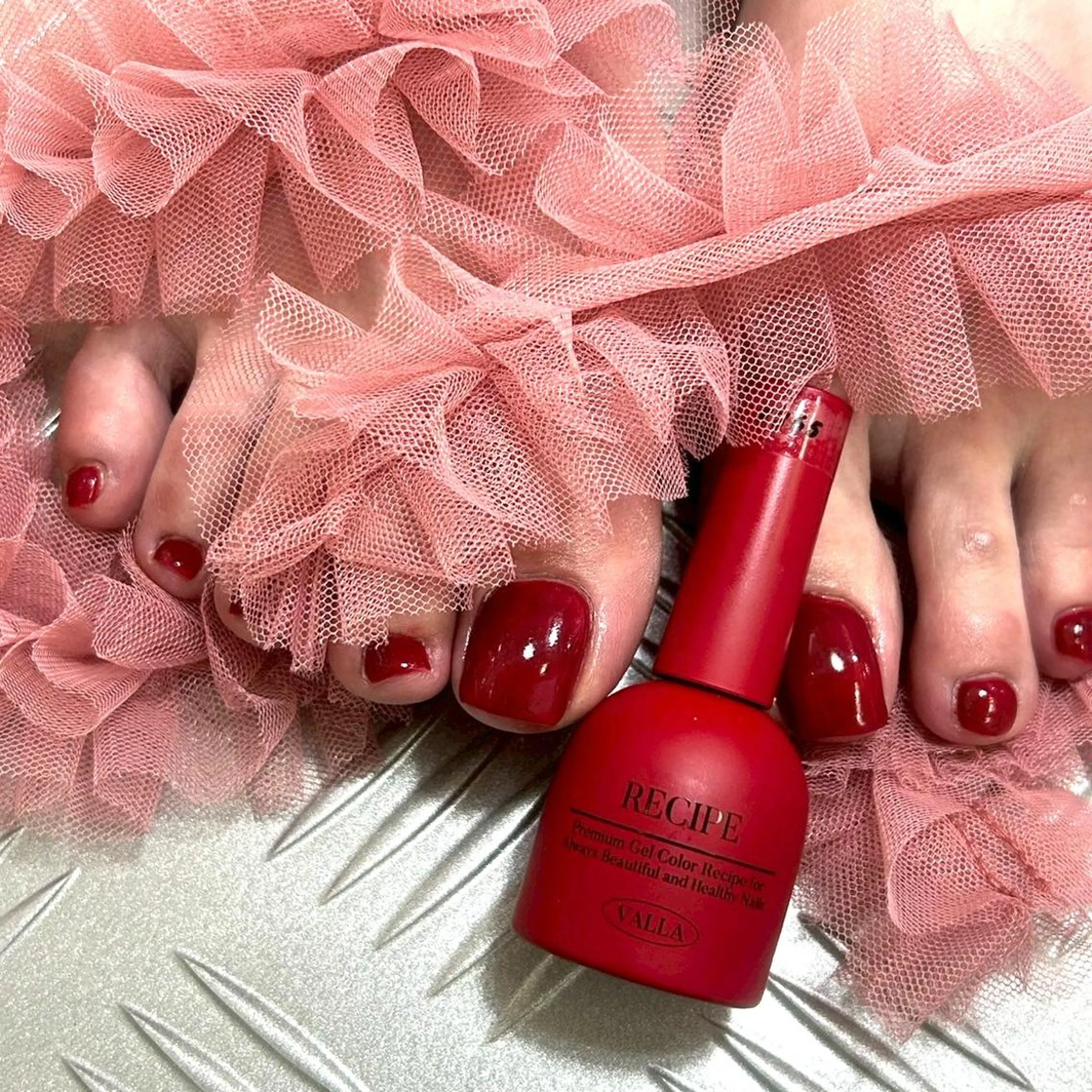 オフ🈶《🚨期間限定料金🚨》 フット ワンカラー 3回までこの価格でOK¥3500の写真