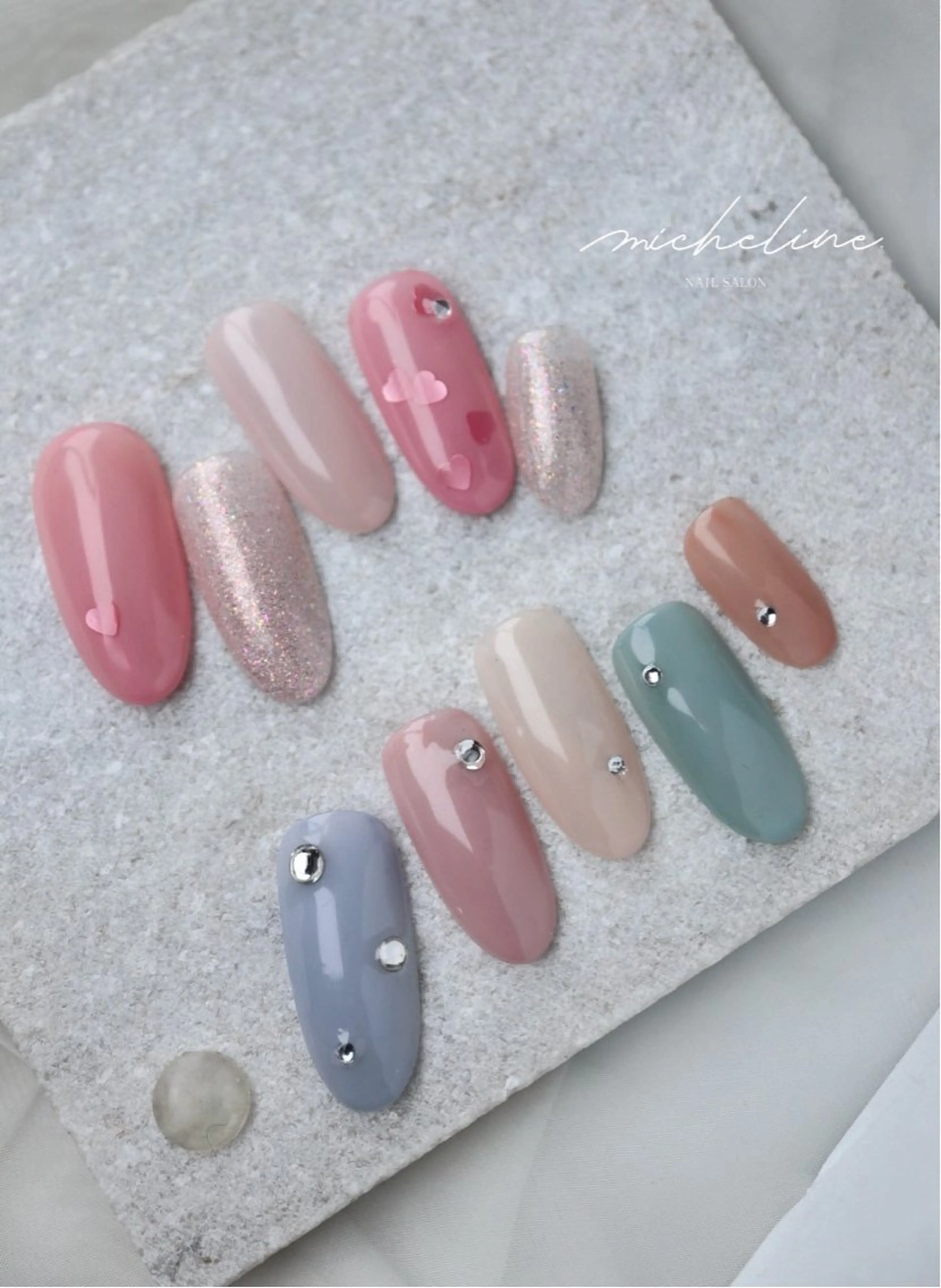 ネイル シンプルネイル micheline. りさのネイルデザイン