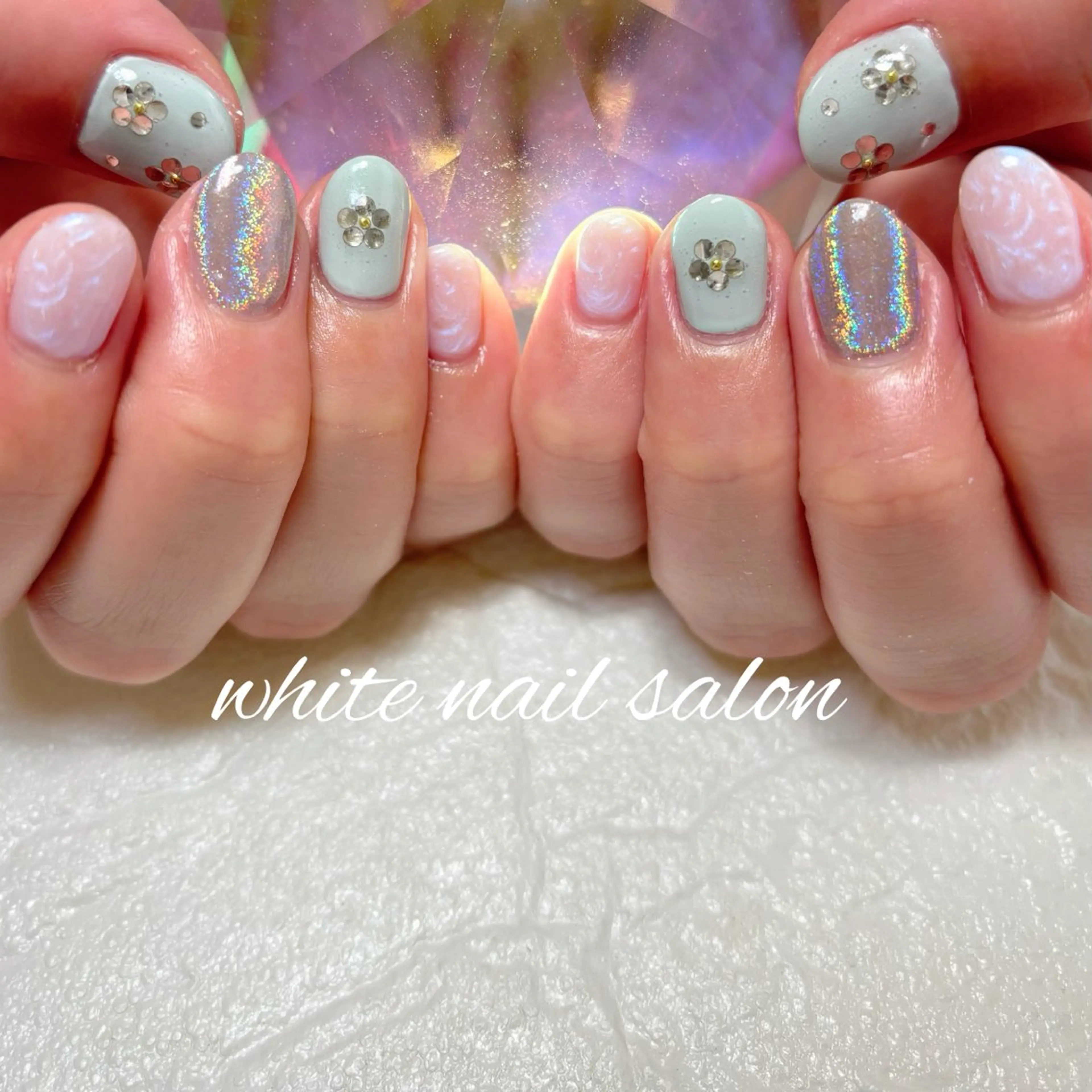 ネイル フットネイル ハンドネイル white nail salonのネイルデザイン