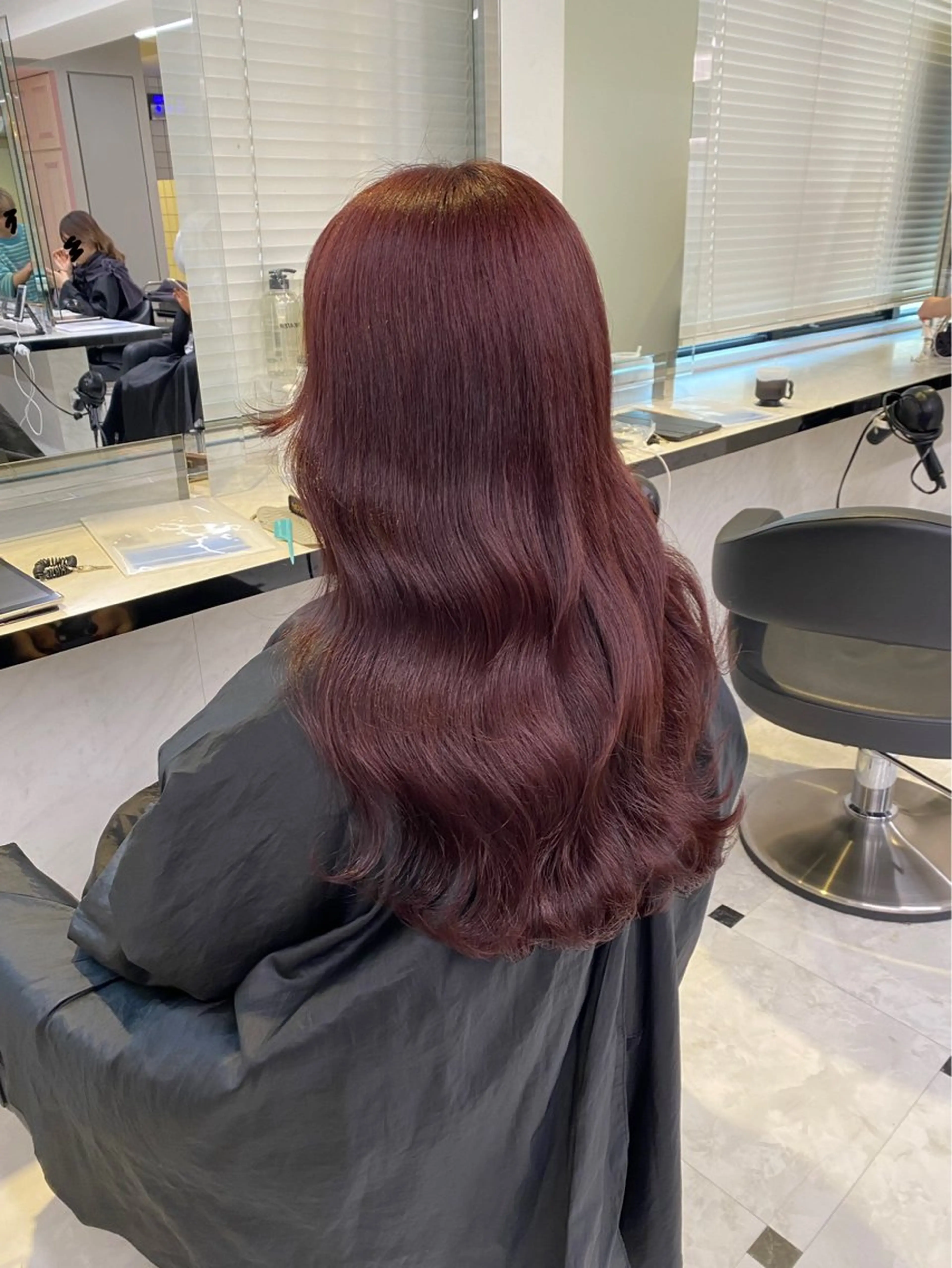 ロング カラー ヘアカラー トリートメント ヘッドスパ ヘアセット ♥️韓国/ガーリー 暖色misa♥️のヘアスタイル