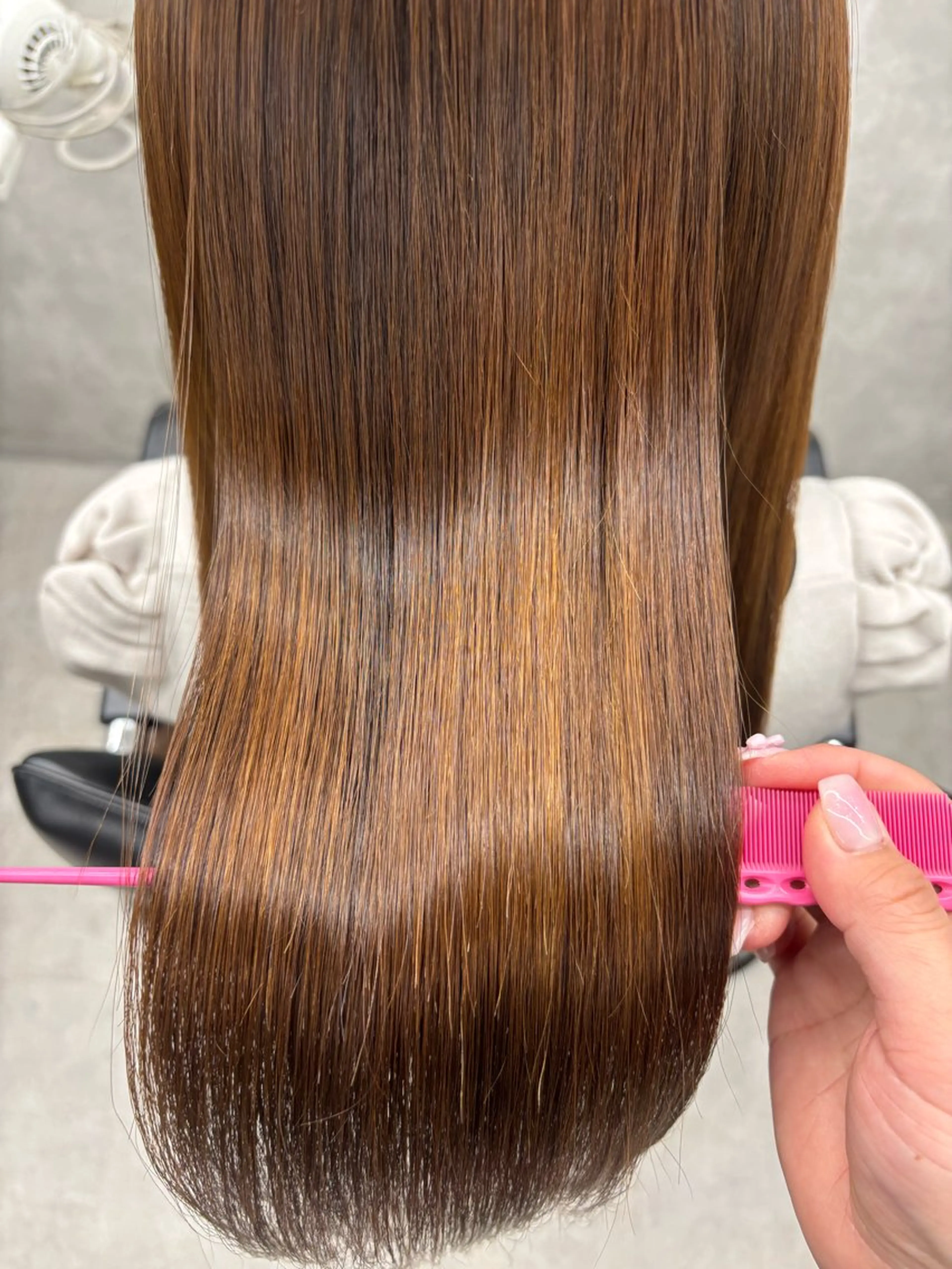 ロング カラー 髪質改善 縮毛矯正 トリートメント すぐ巻ける縮毛矯正 🍀勝倉　麗のヘアスタイル