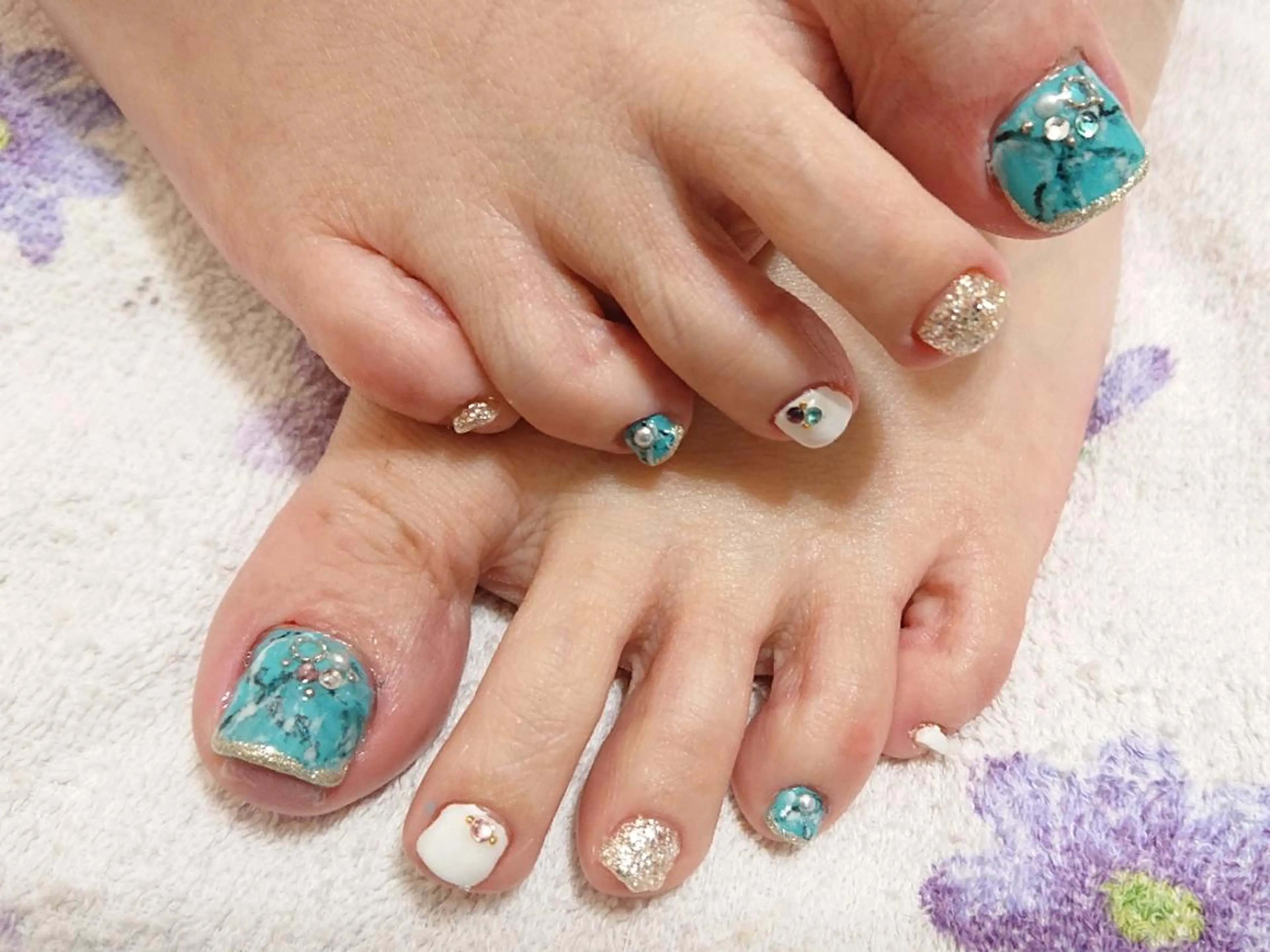 ネイル アートネイル フットネイル ジェルネイル あんきち    のネイルデザイン