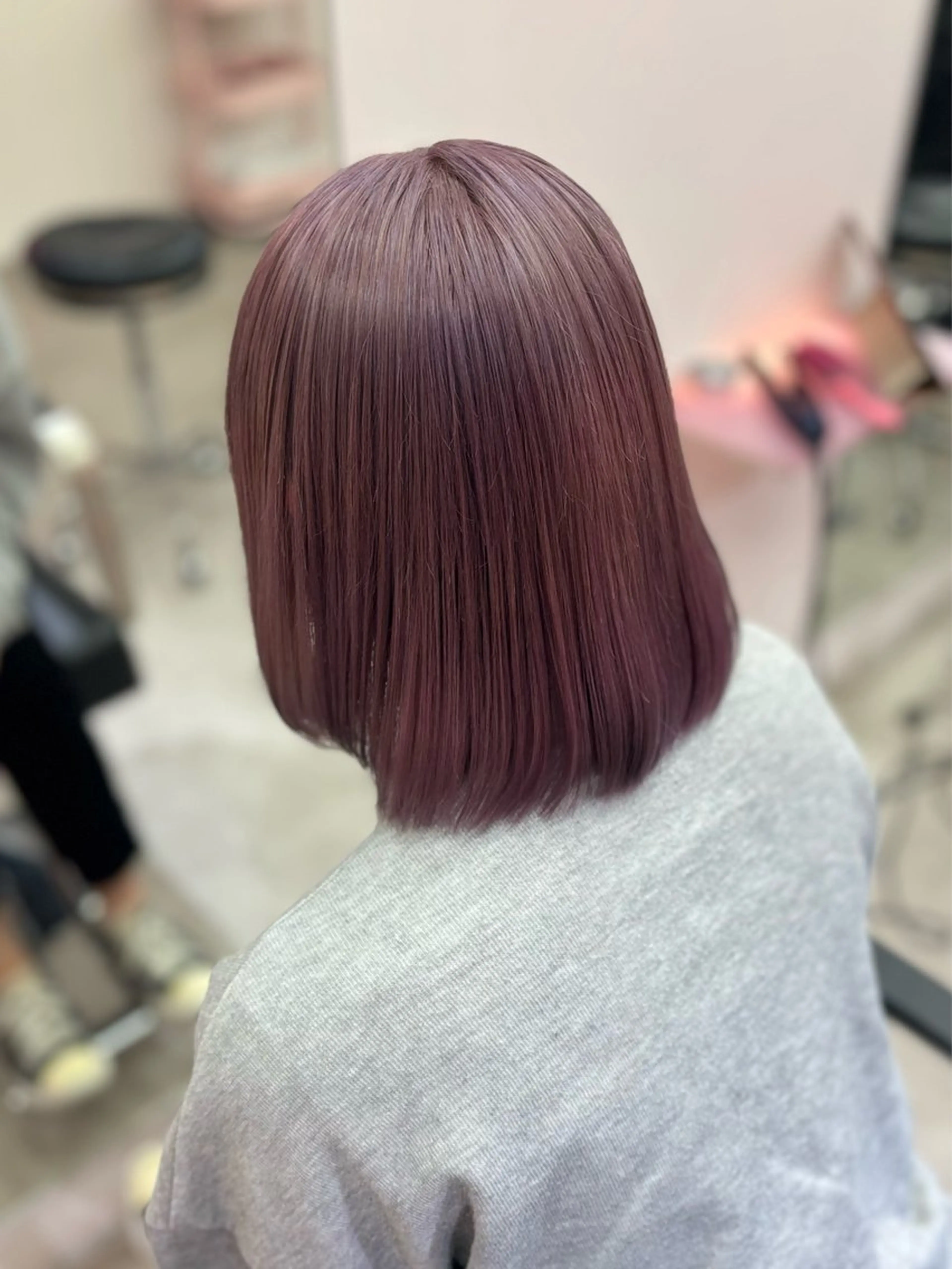 ミディアム カラー 田中麻鈴/ハイトーン /ミルクティーのヘアスタイル