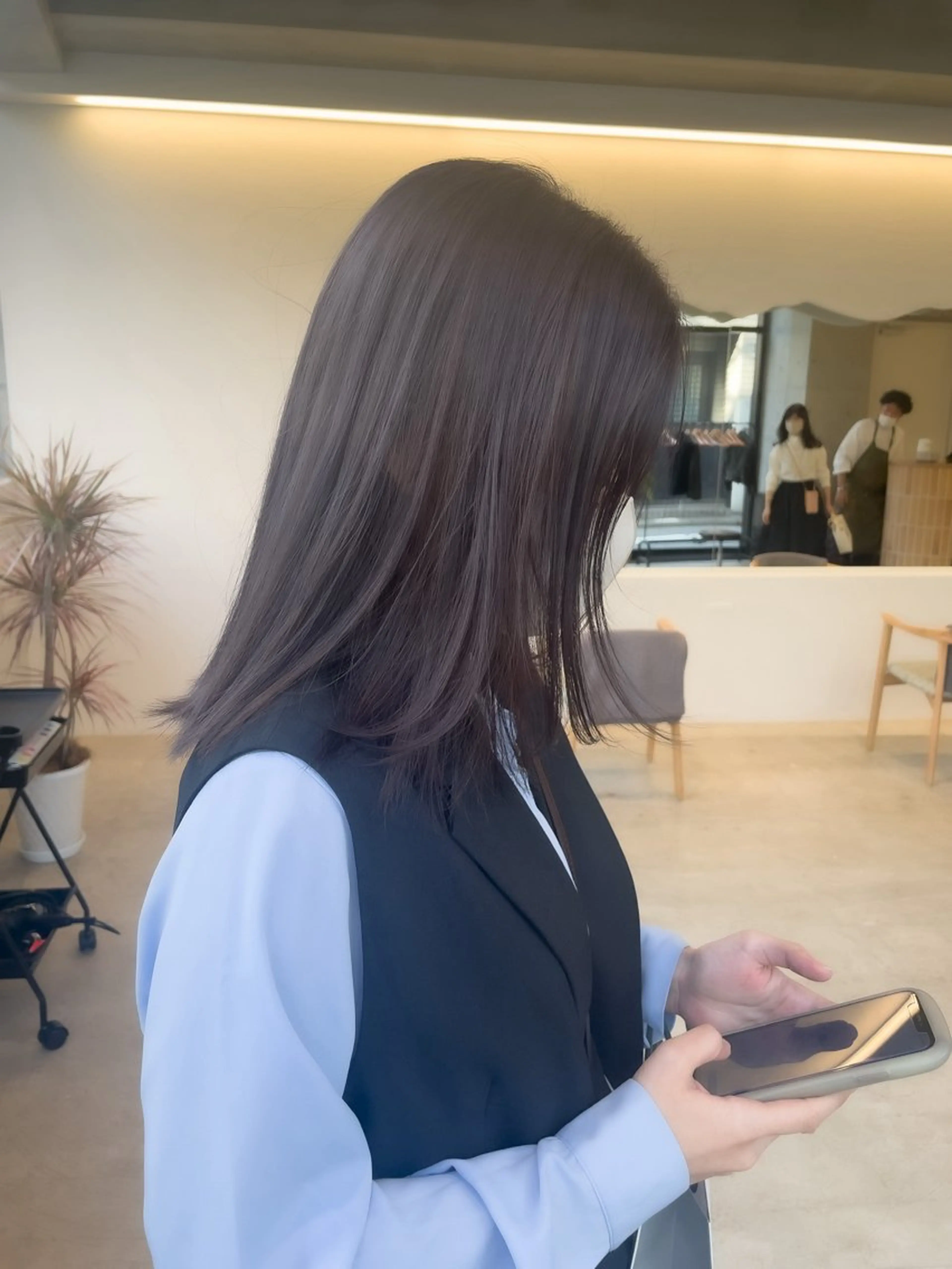 ミディアム カラー ヘアアレンジ ミニボブ/ブリーチ 🌈MISATOのヘアスタイル