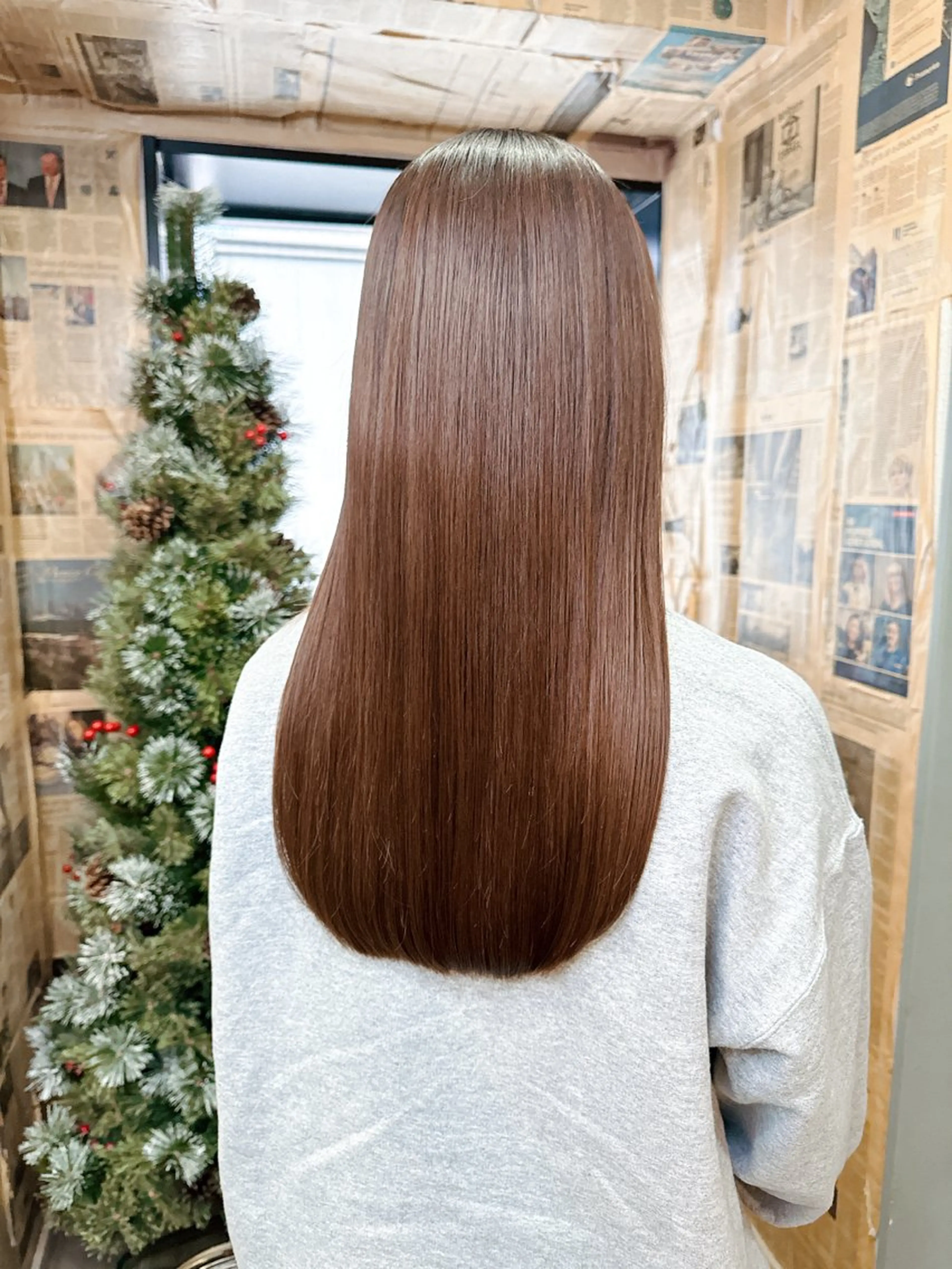 カラー グレージュ ミルクティーグレージュ Chic シックのヘアスタイル