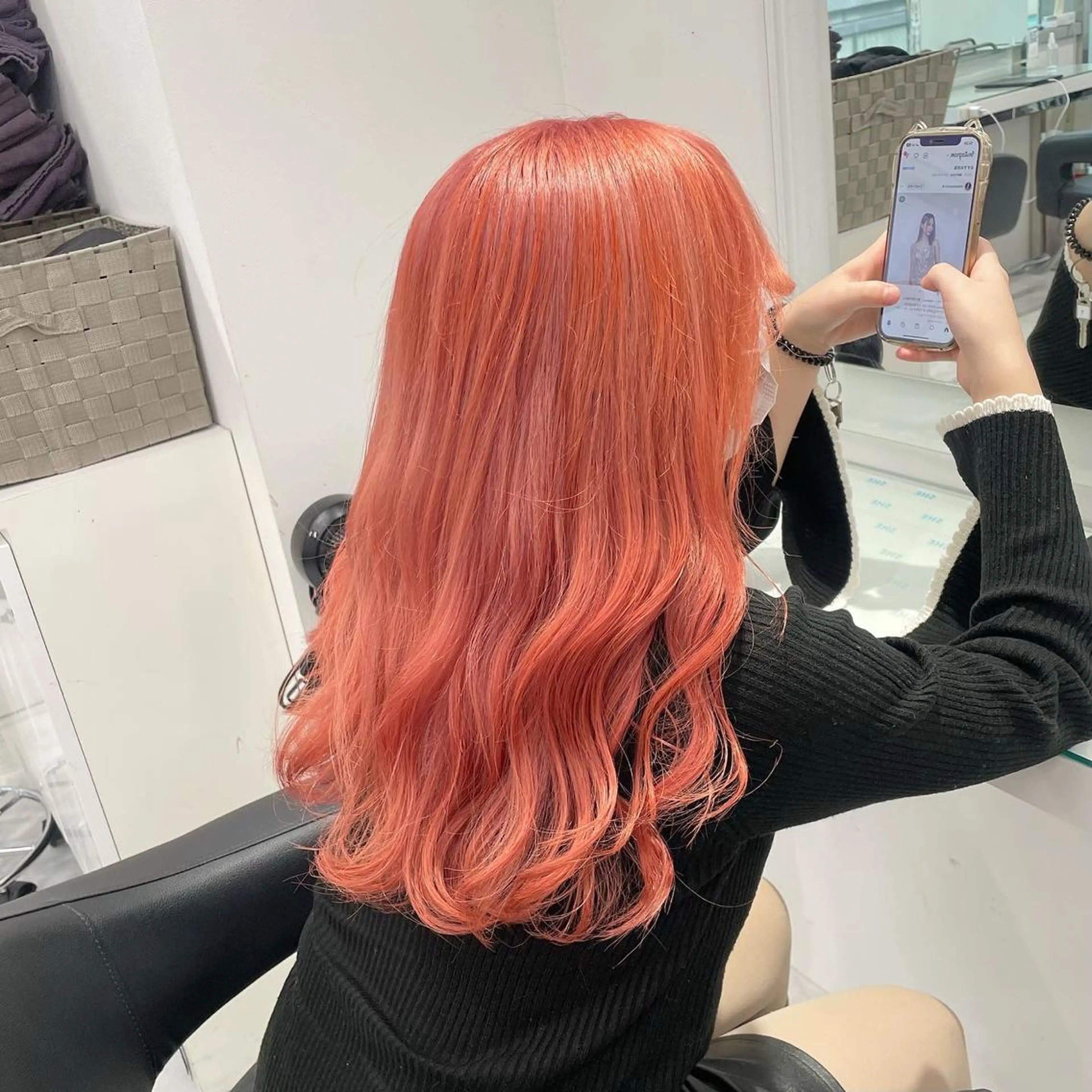 ロング カラー ヘアカラー トリートメント ヘッドスパ ヘアセット 暖色🩷透明感カラー ♡Maika♡のヘアスタイル