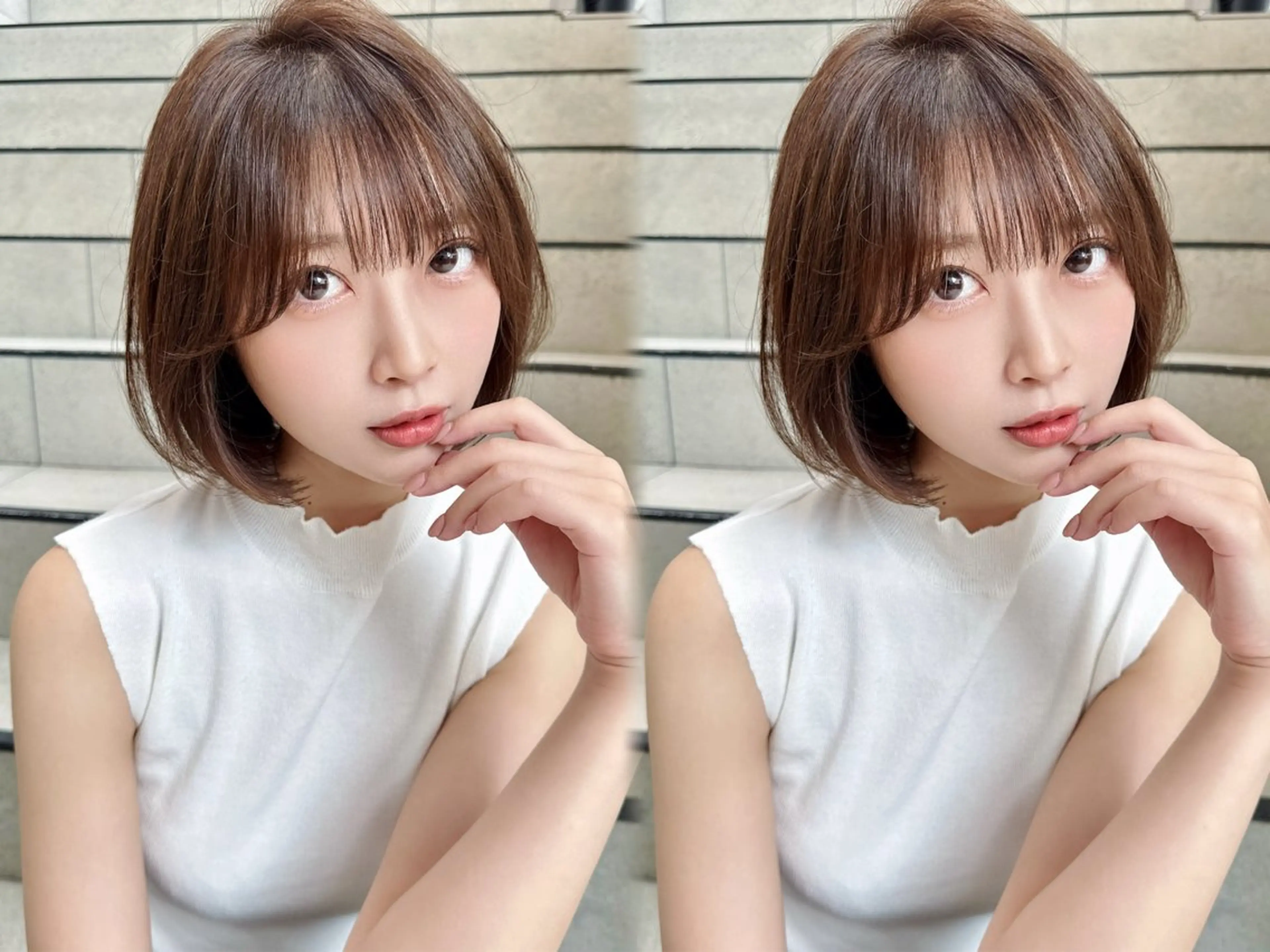 ショート カラー カット ヘアカラー トリートメント レイヤー❣️縮毛矯 川村利幸のヘアスタイル