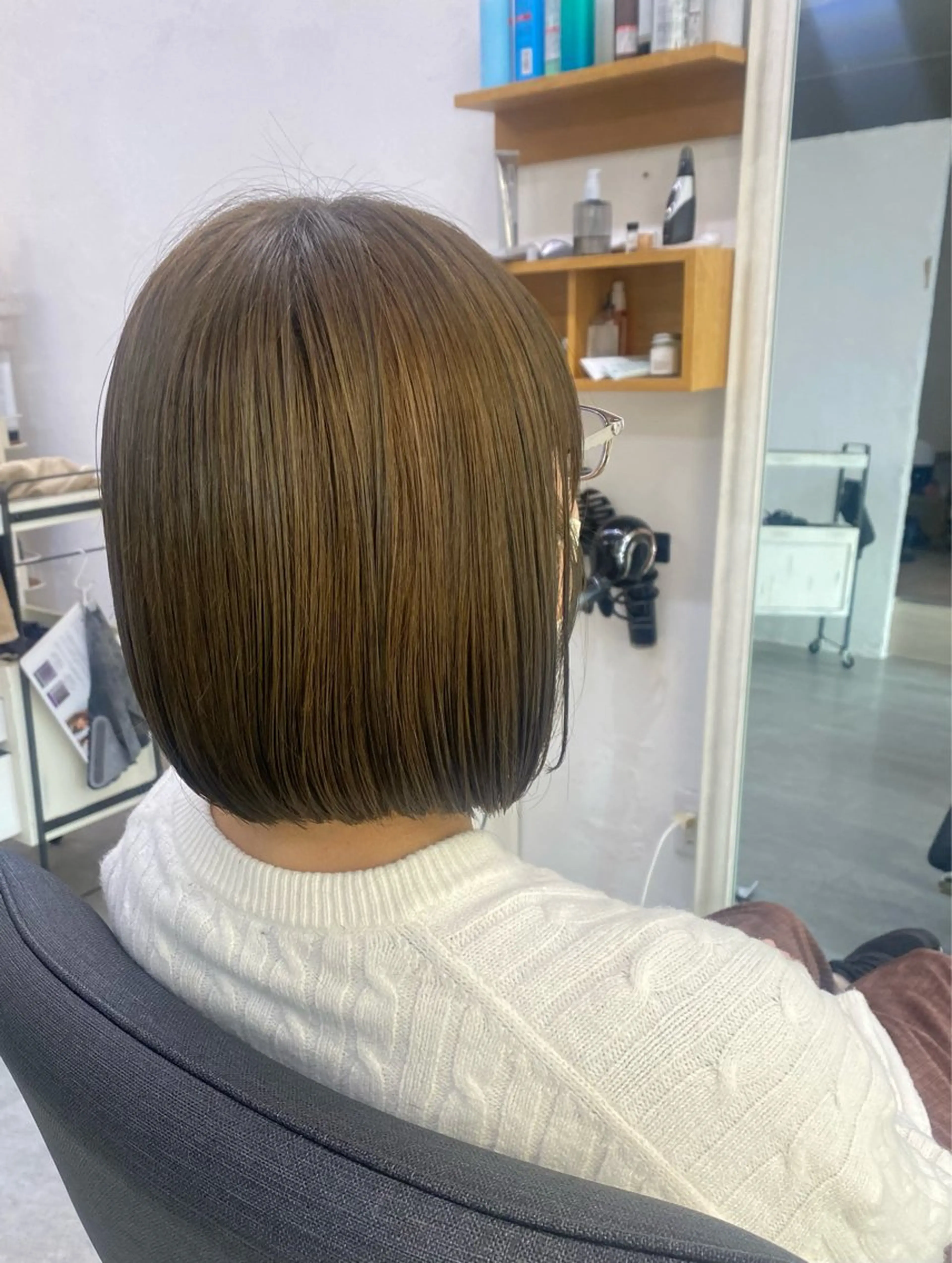 ミディアム カラー カット ヘアカラー トリートメント doc. 和田のヘアスタイル