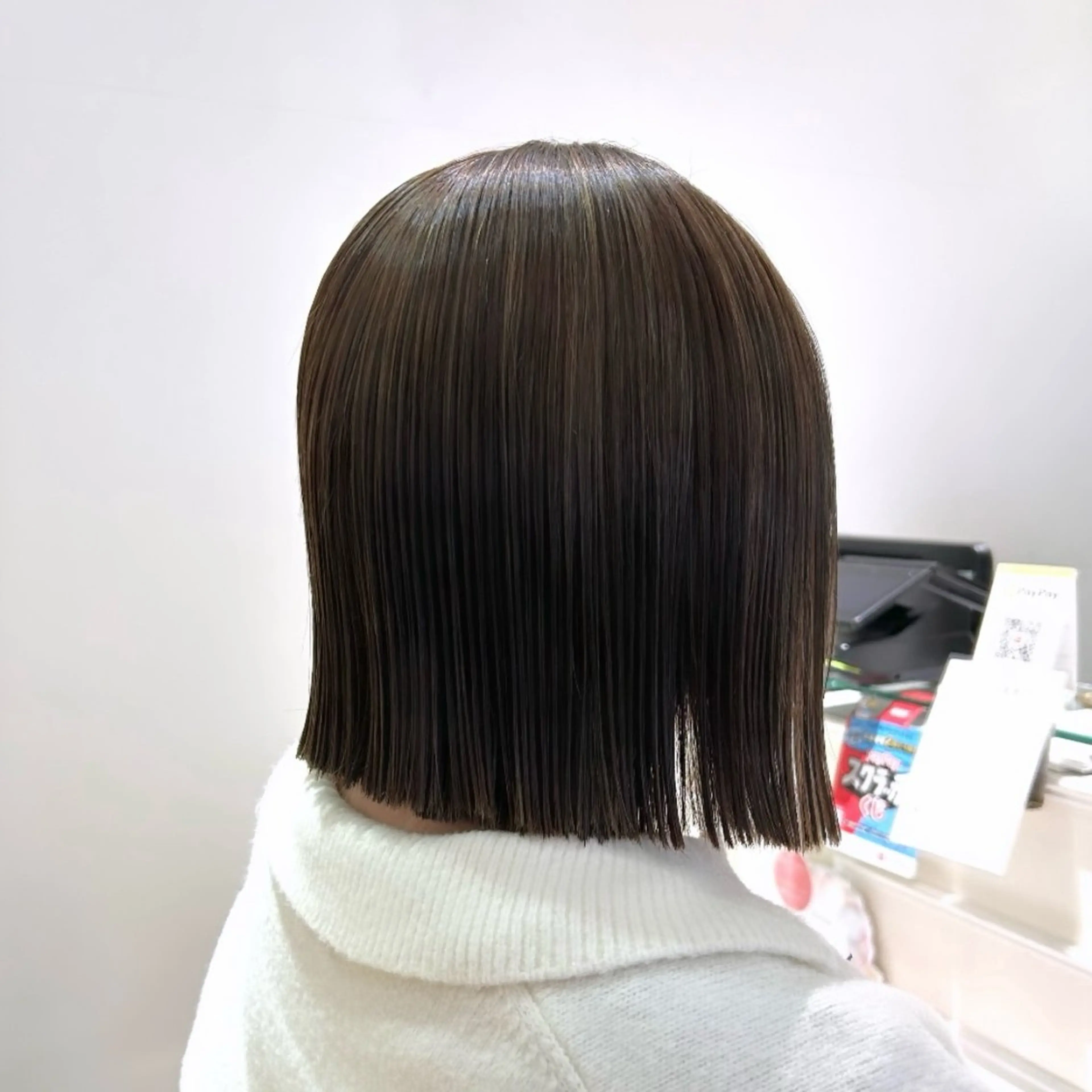 ショート カラー ヘアアレンジ カット ヘアカラー 吉水 彩乃 /ボブ/艶感カラーのヘアスタイル