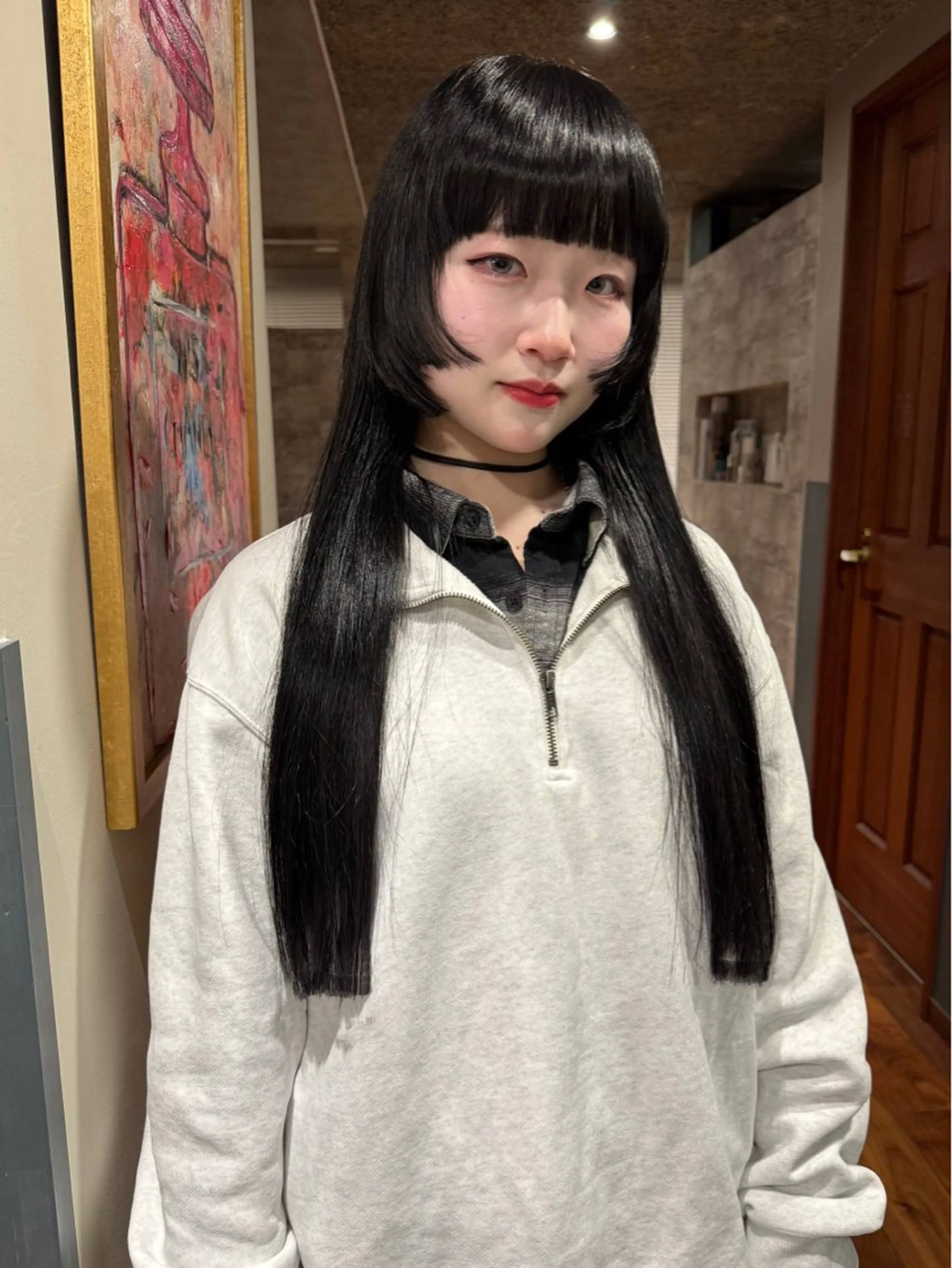 ロング カラー パーマ 似合わせカット カット ヘアカラー 縮毛矯正 トリートメント mai / linoah˚✧のヘアスタイル