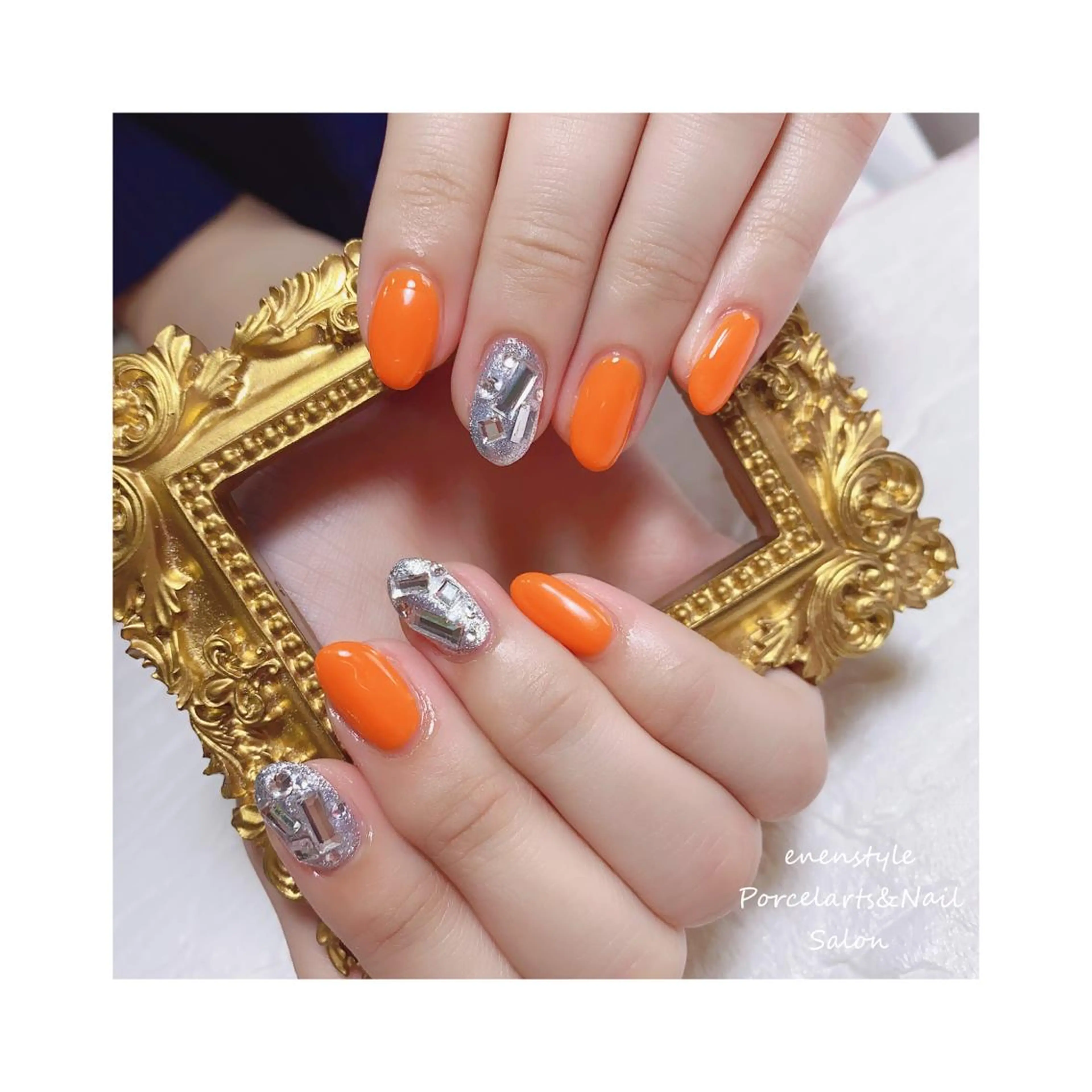 ミディアム ネイル ハンドネイル 👑enen style👑のネイルデザイン