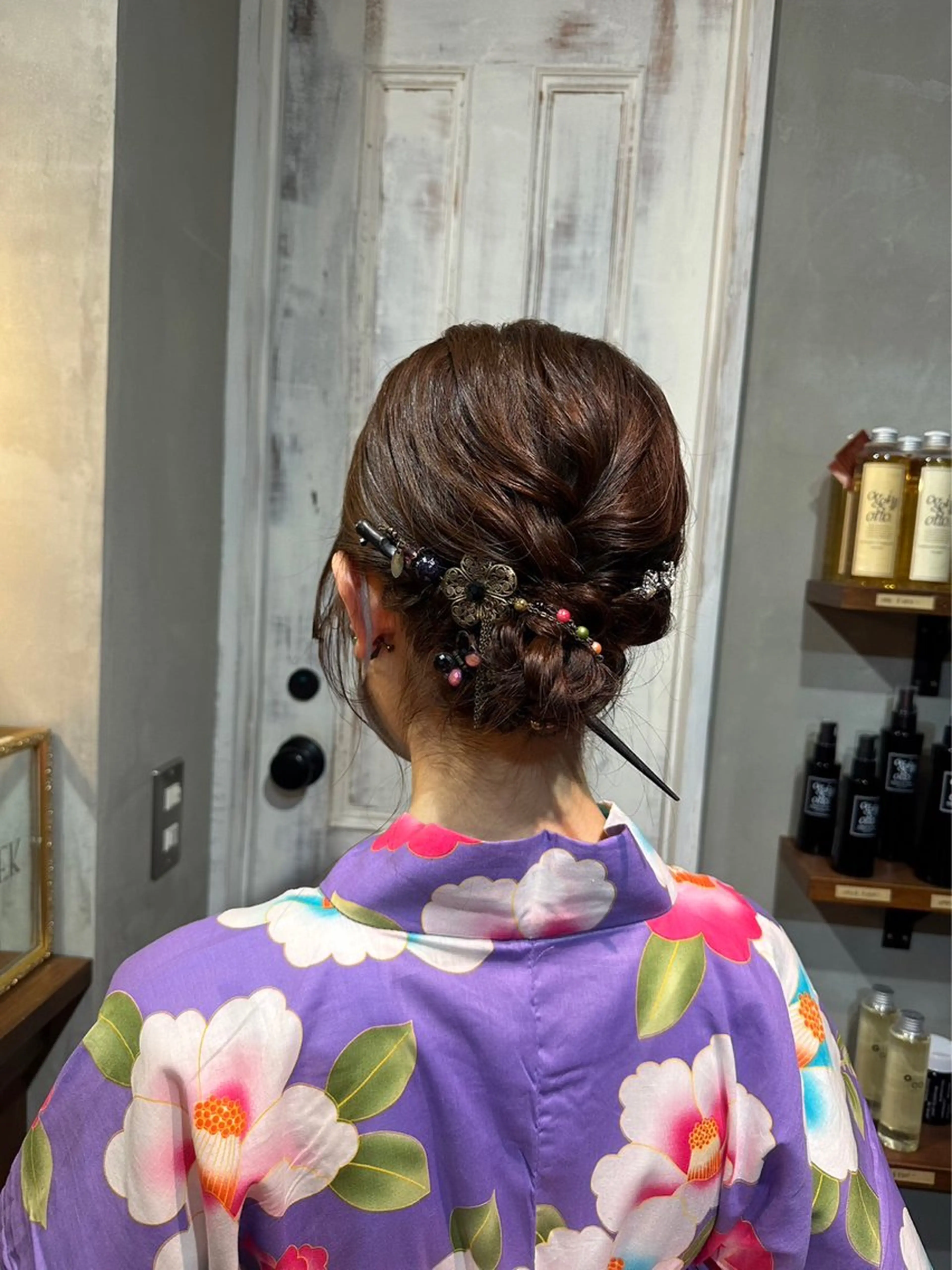 セミロング ヘアアレンジ むらたねね🌻 艶髪🫧韓国ヘアのヘアスタイル