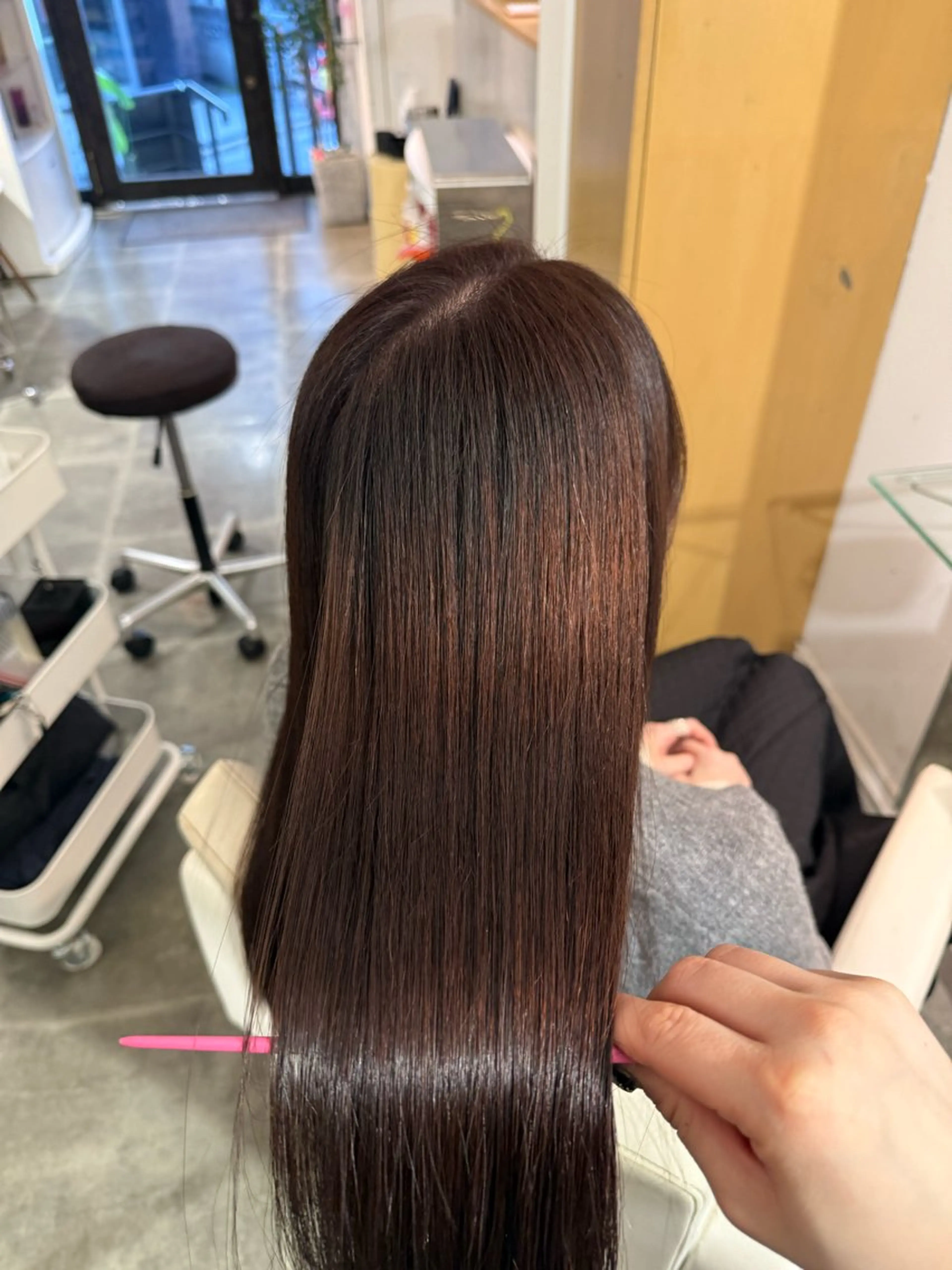 ロング 縮毛矯正 原宿♡透明感カラー♡ 縮毛矯正【MAYU】のヘアスタイル