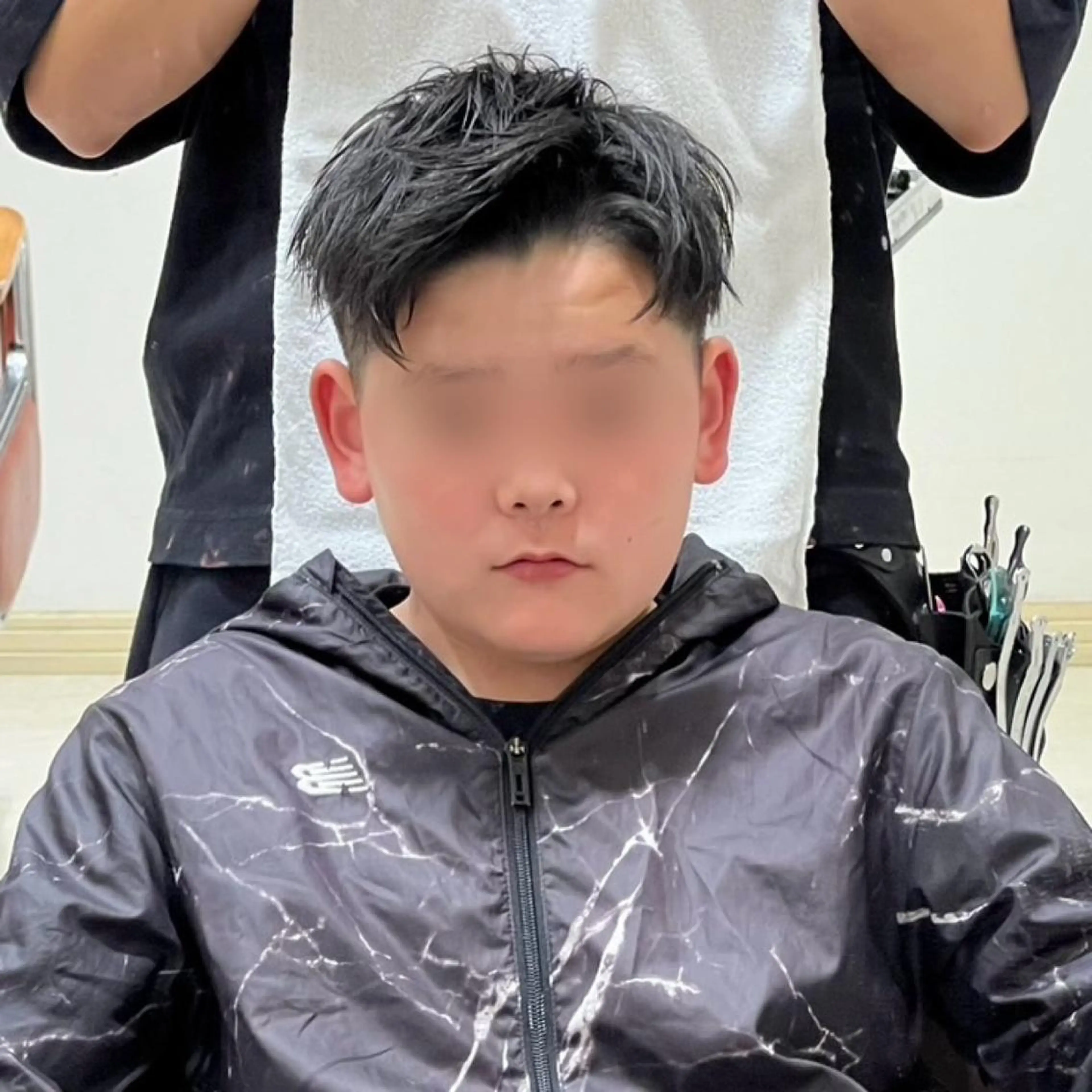 メンズ アップバング メンズ特化/勝田駅/ 佐和駅/鈴木輝瑠/のヘアスタイル