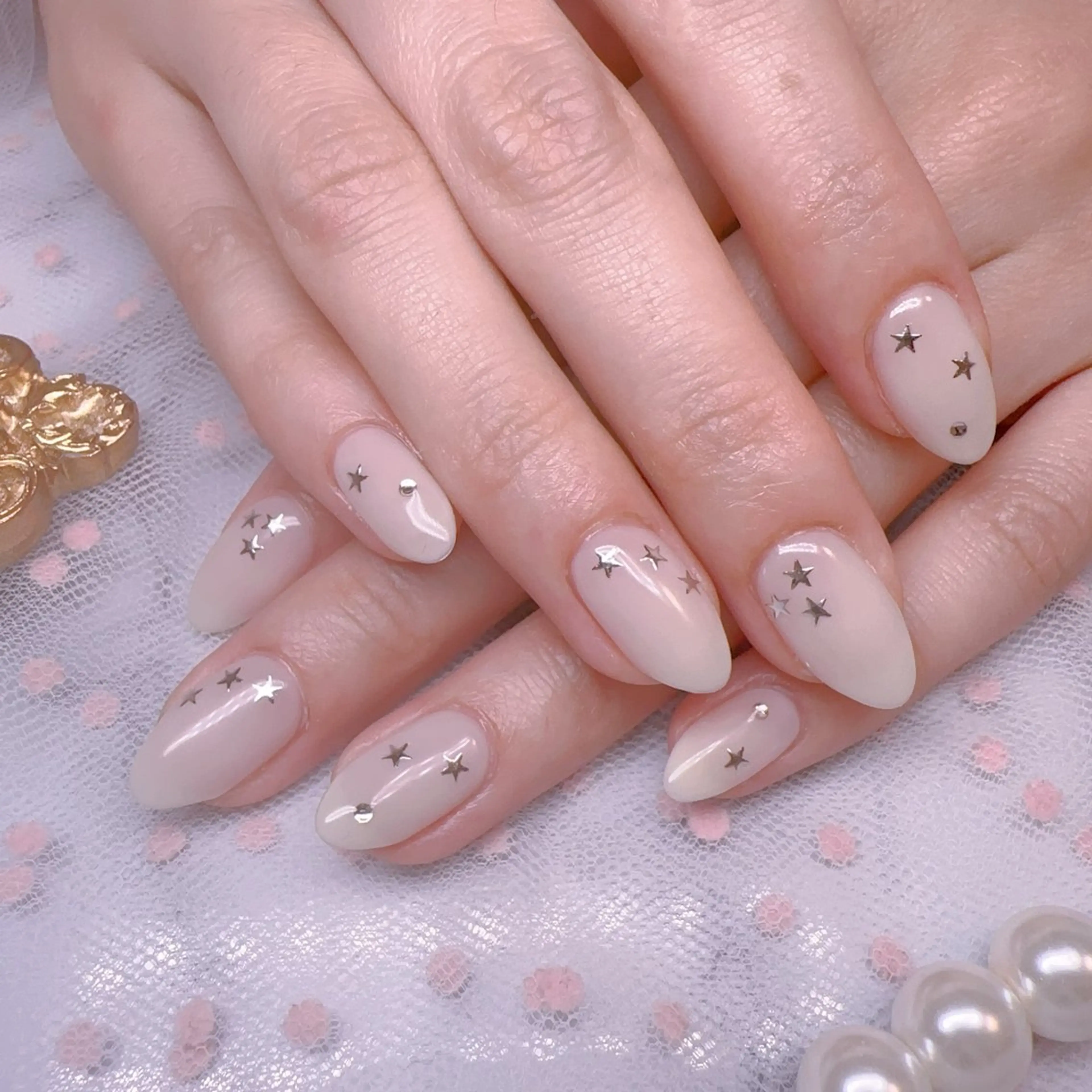 ネイル オーロラネイル フットネイル 韓国ネイル ラメ(グリッター) ラメグラデーション Belle nail salon 新小岩のネイルデザイン