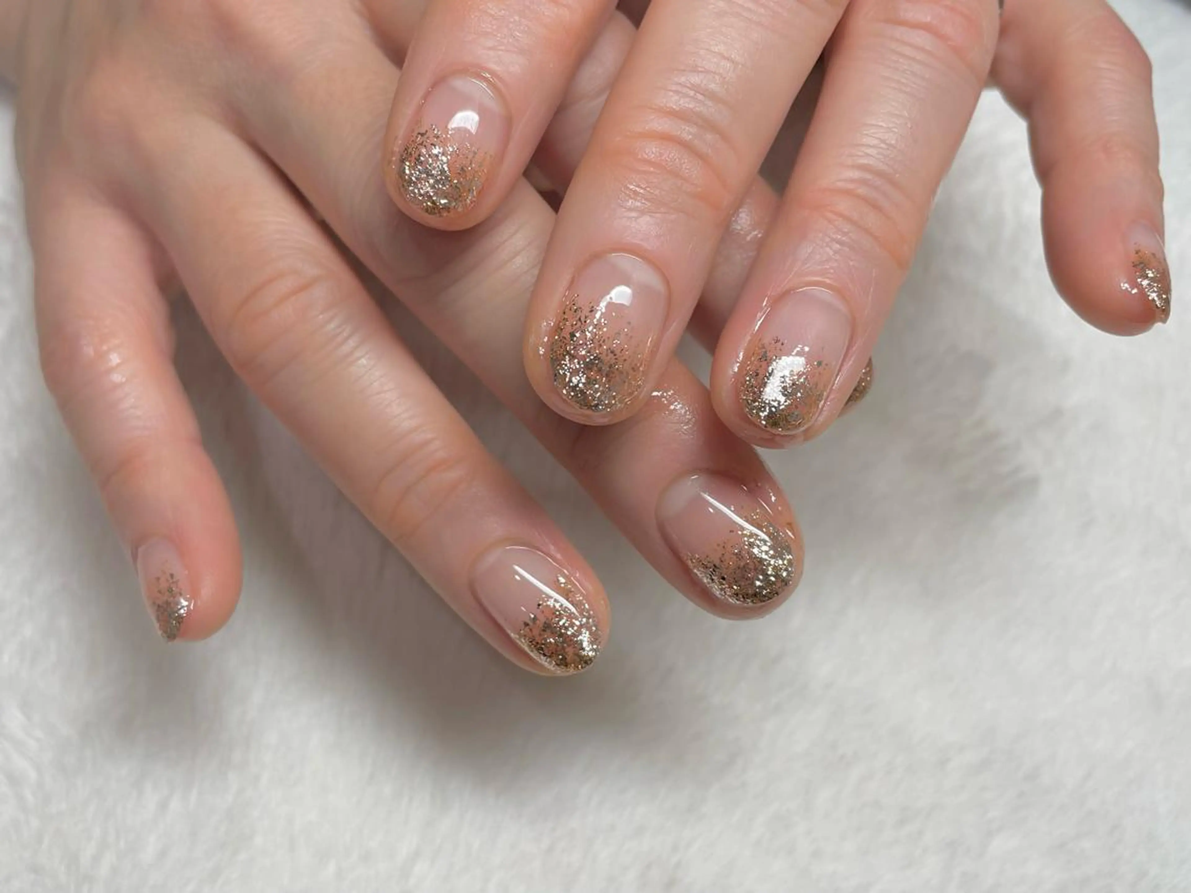 ネイル ラメ(グリッター) ラメグラデーション riri-nail Rie Endoのネイルデザイン