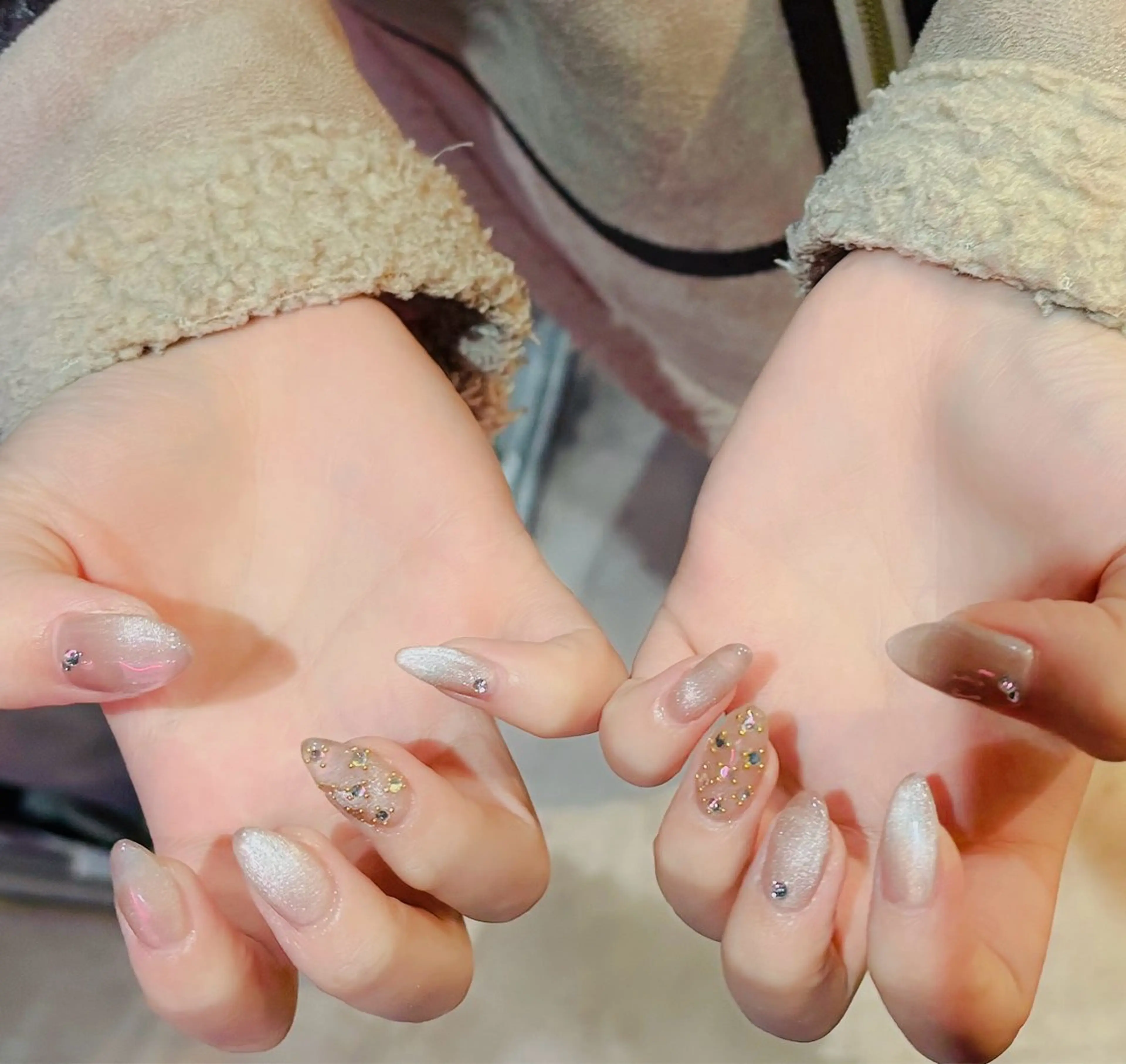 ネイル マグネットネイル ハンドネイル 🐰WOLTOKYO 🐰池袋mikaのネイルデザイン