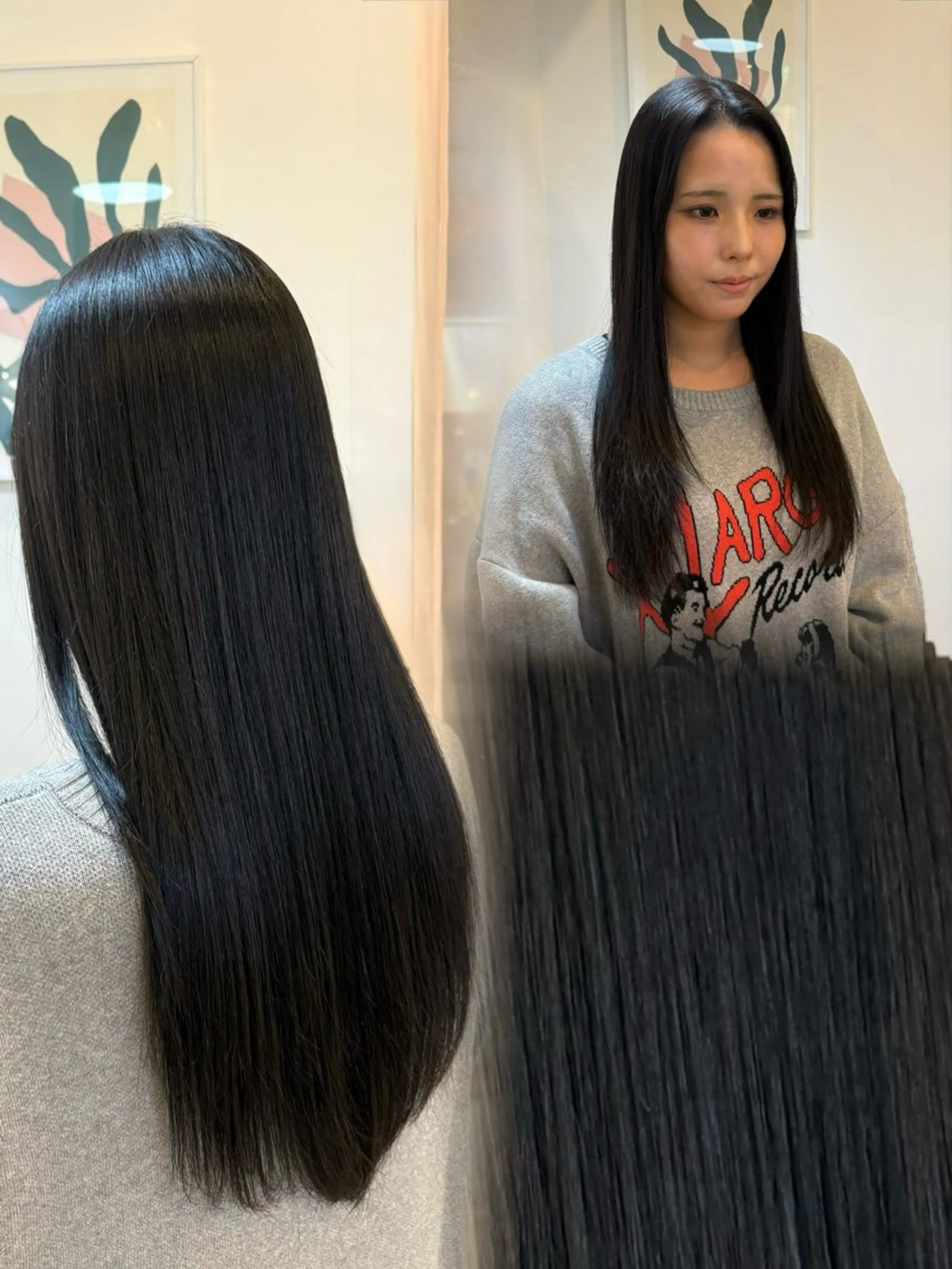 ロング カラー アッシュ カット ヘアカラー 【YARD.】橋本 稀乃のヘアスタイル