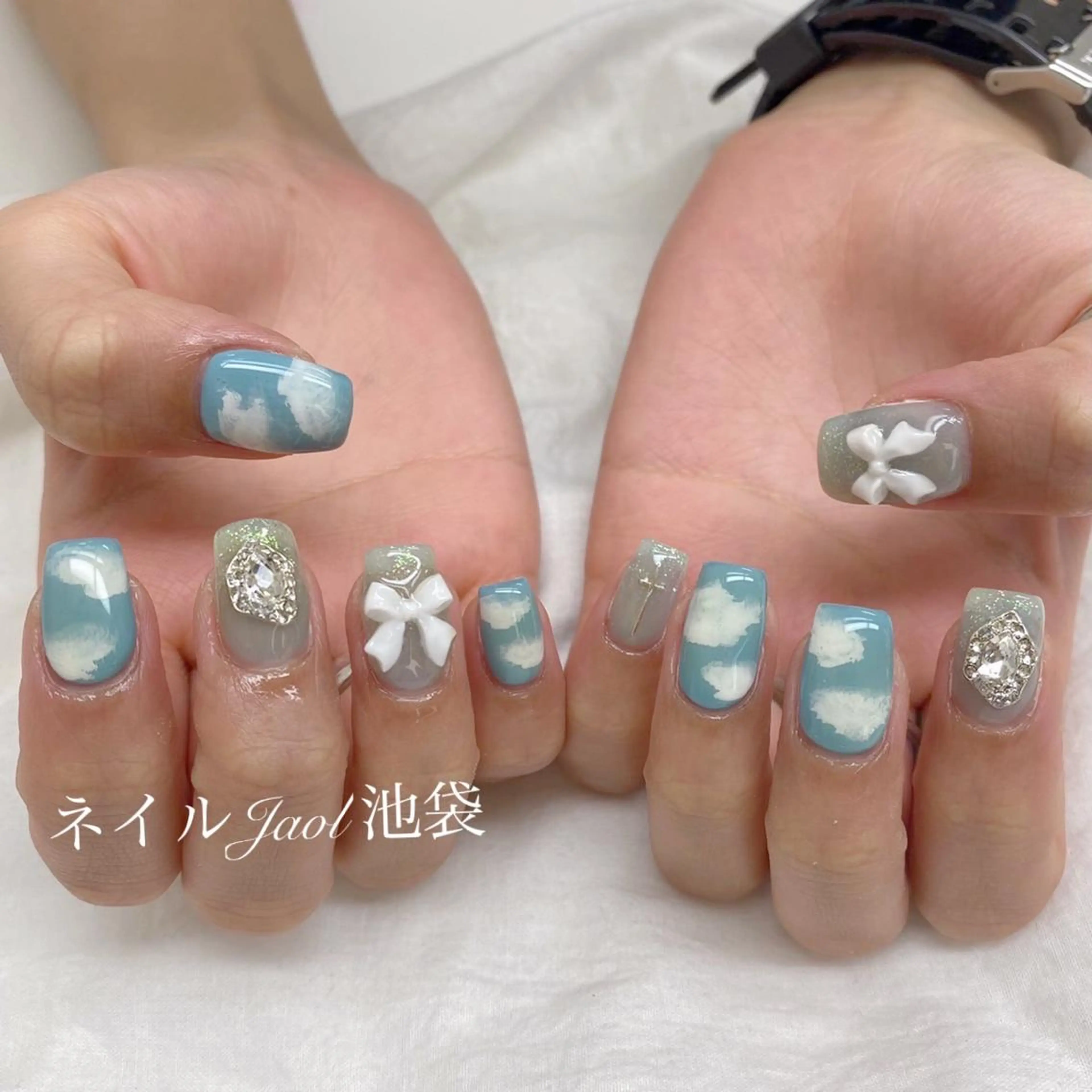 ミディアム ハンドネイル ネイルJaol 池袋のネイルデザイン