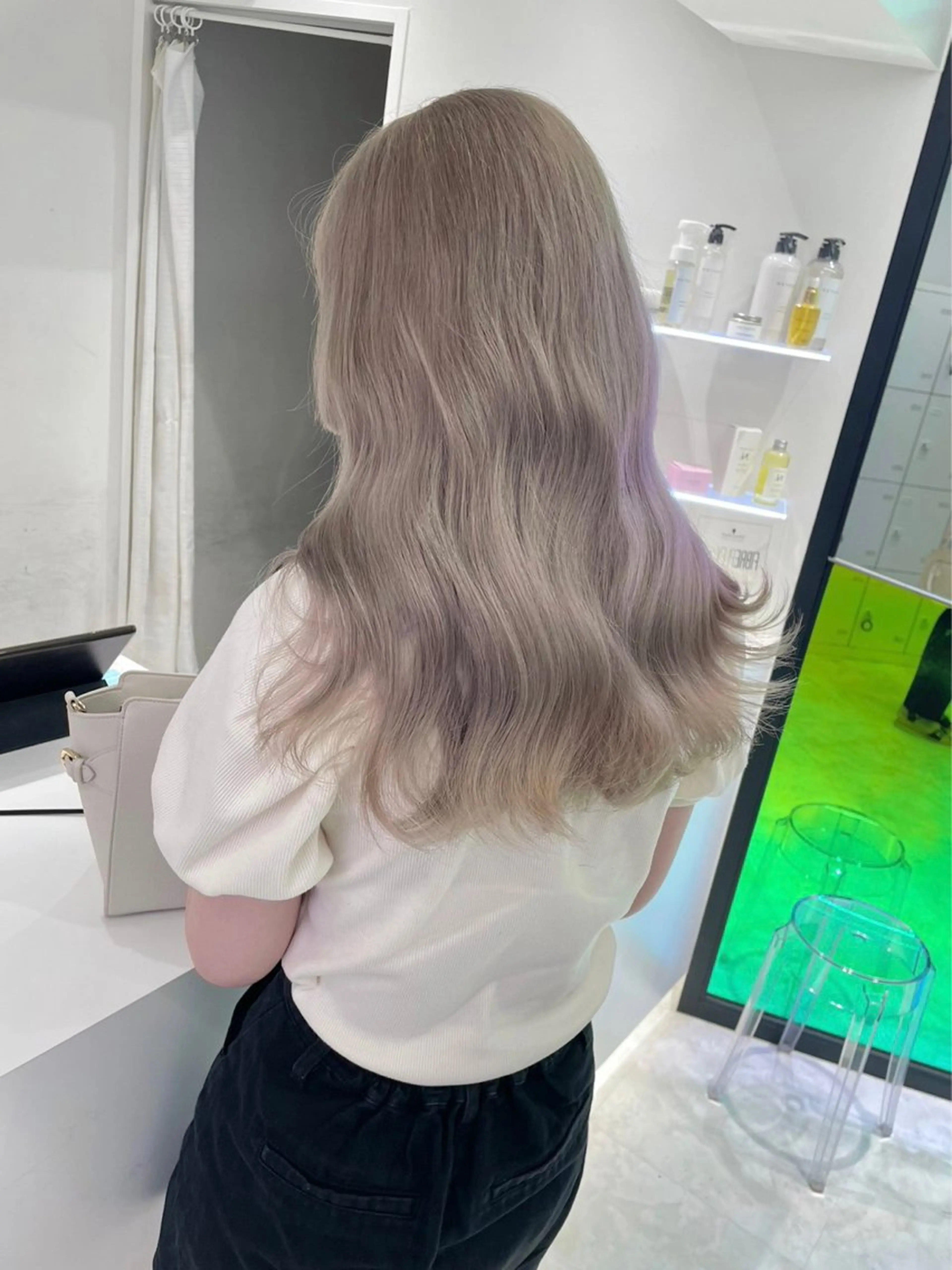 カラー 韓国レイヤー＆ピンク 艶髪🩶maikoのヘアスタイル